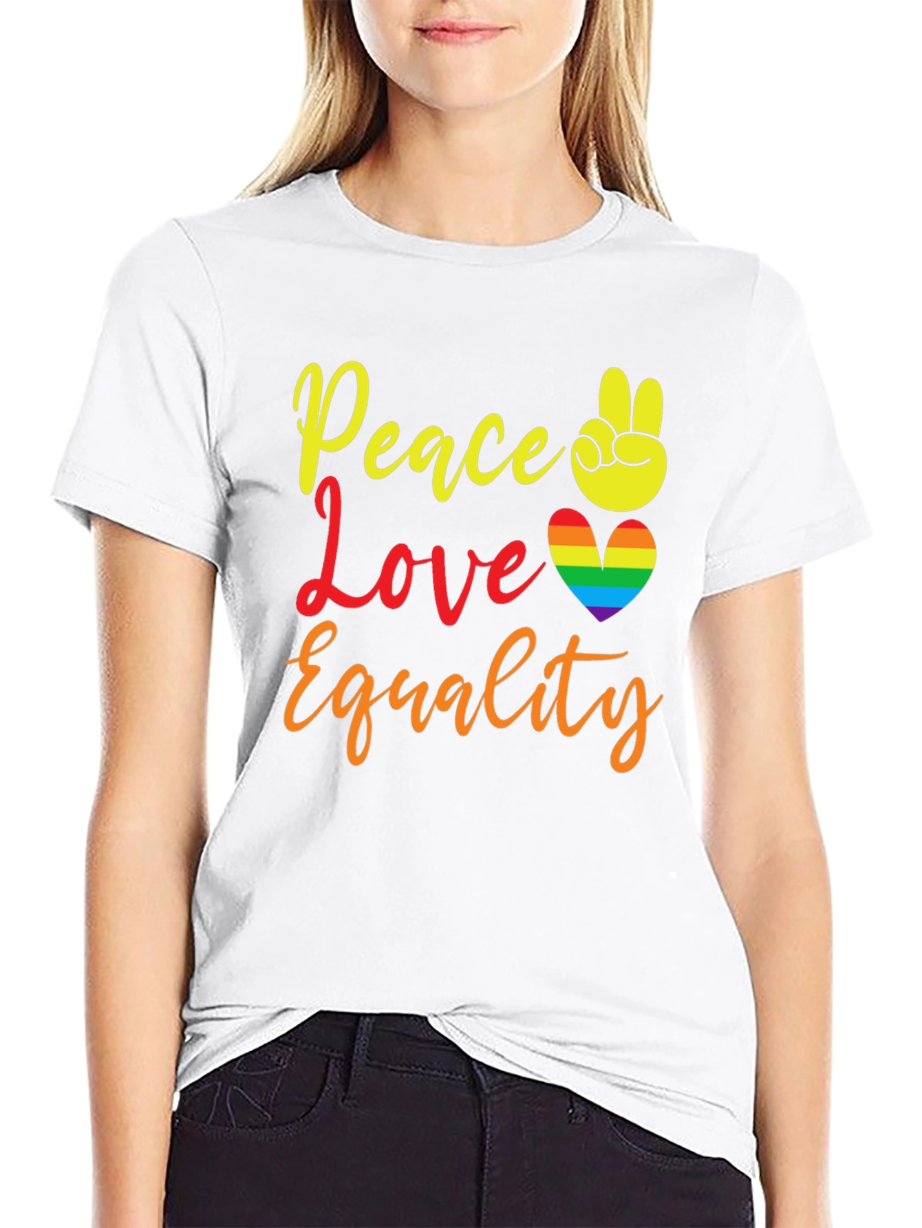 Peace Love Equality Pride T-Shirt - 9