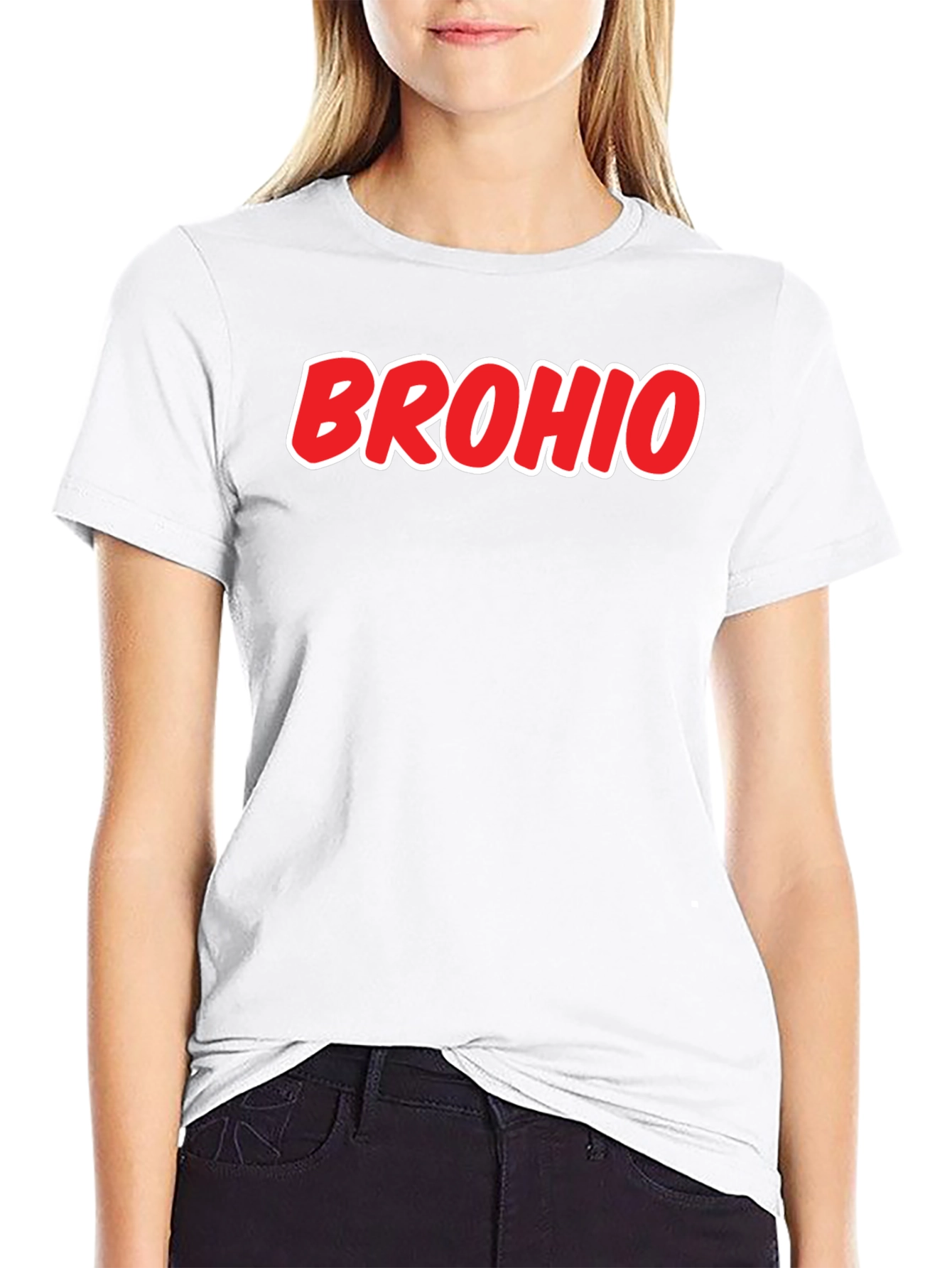 Black Brohio T-Shirt - Novelty Graphic Tee view 9