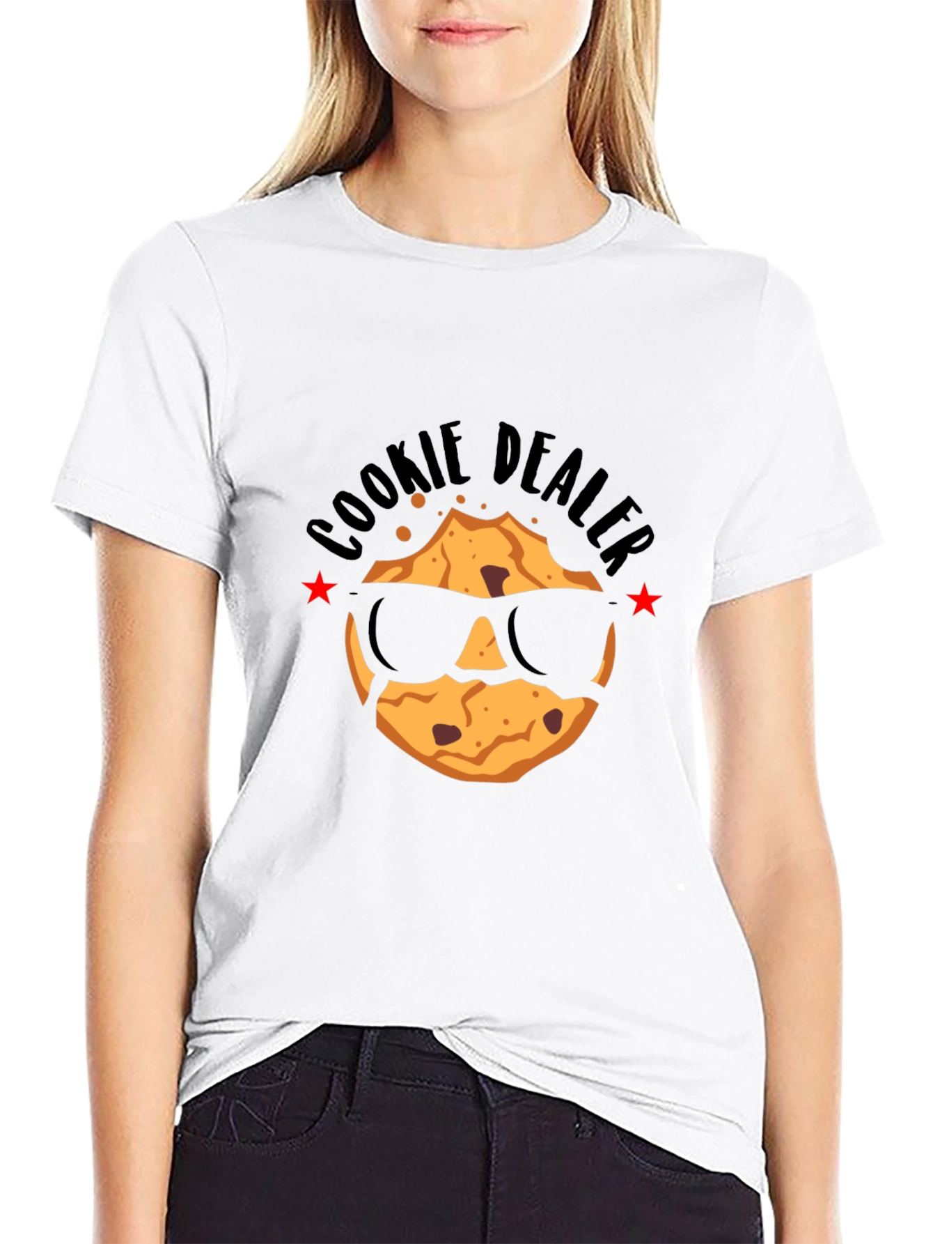 Black Cookie Dealer Graphic T-Shirt - Cool & Unique Design view 9
