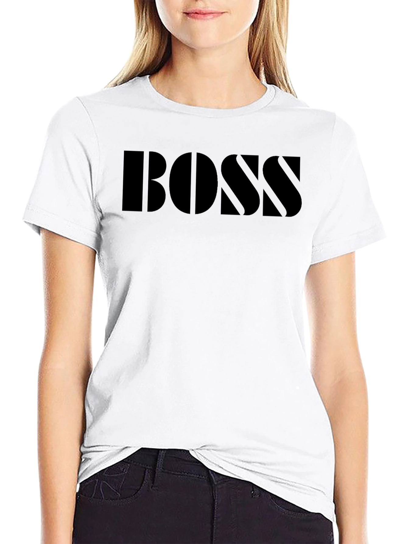 Black BOSS Graphic Tee - Men's Black T-Shirt view 9