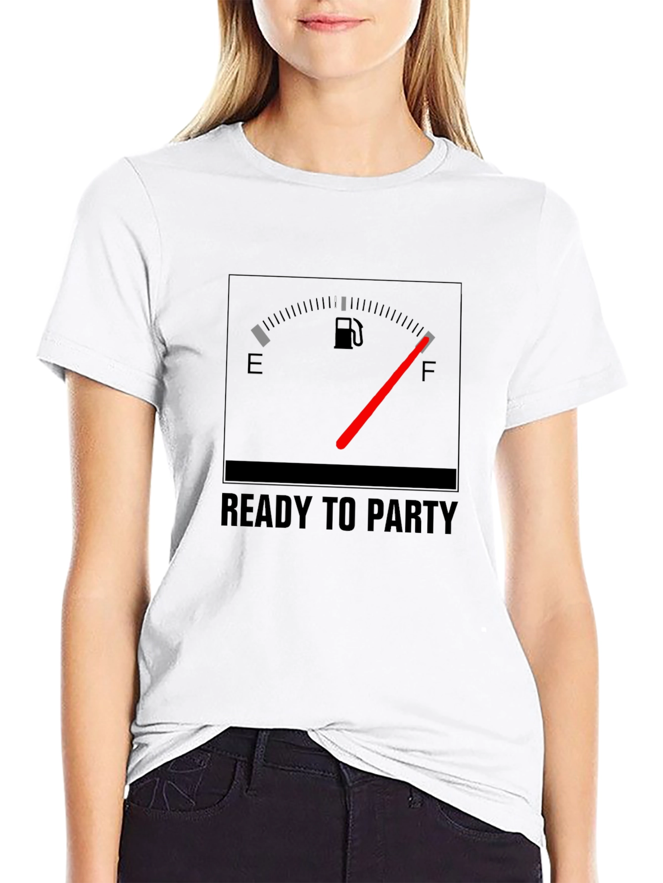 Black Ready to Party Full Tank T-Shirt view 9