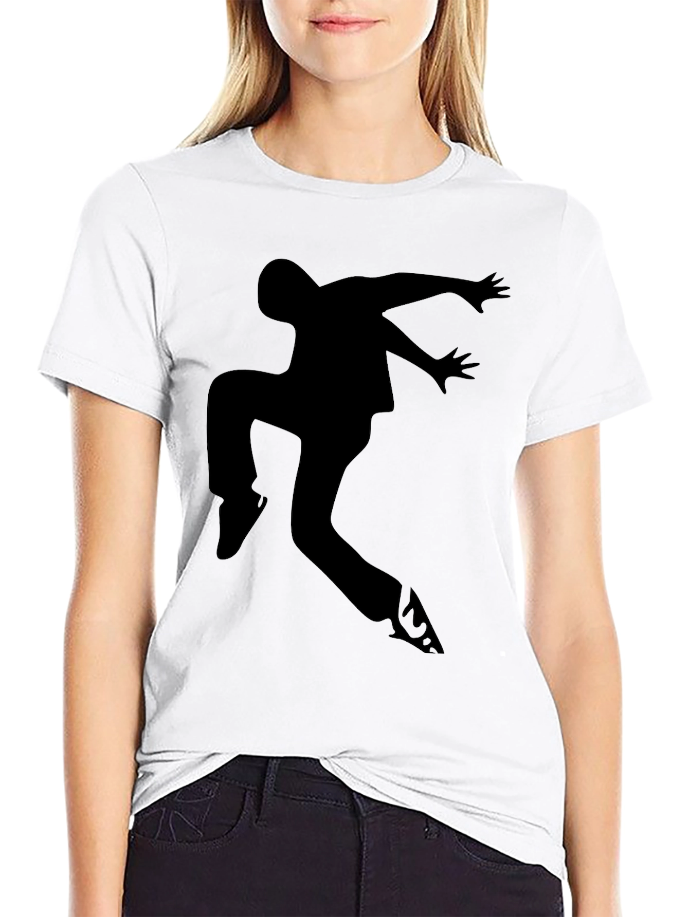 Black Black Dancer Silhouette Graphic Tee view 9