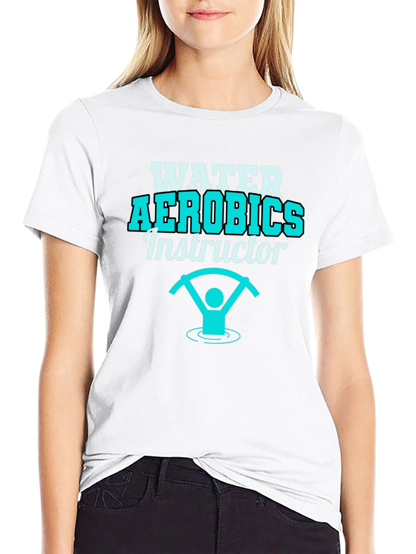 Water Aerobics Instructor Graphic T-Shirt - 9