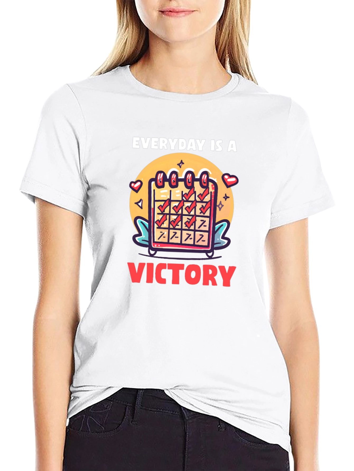 Black Everyday is a Victory Graphic Tee - Motivational T-Shirt view 9