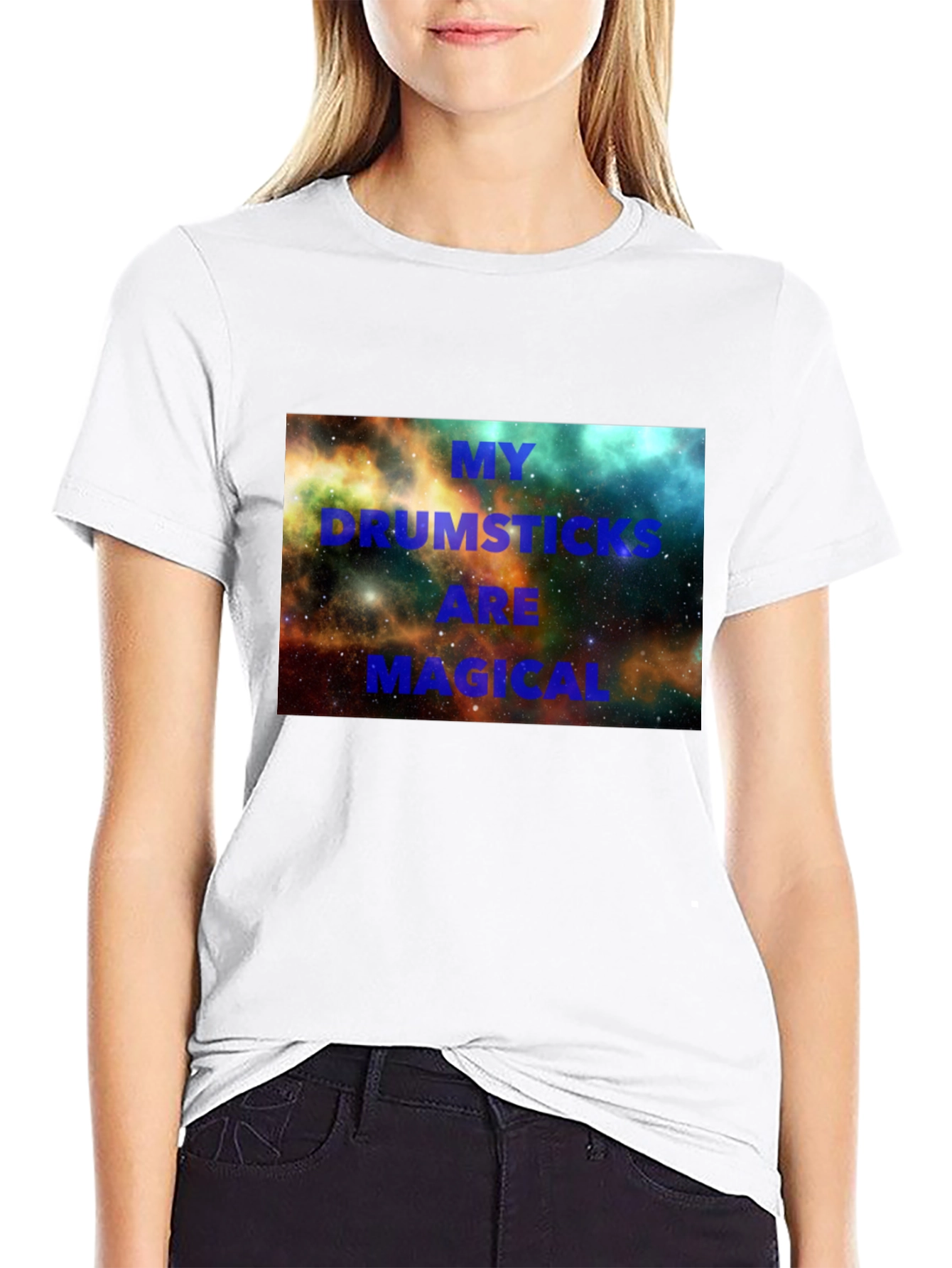 Black Magical Drumsticks Graphic Tee view 9