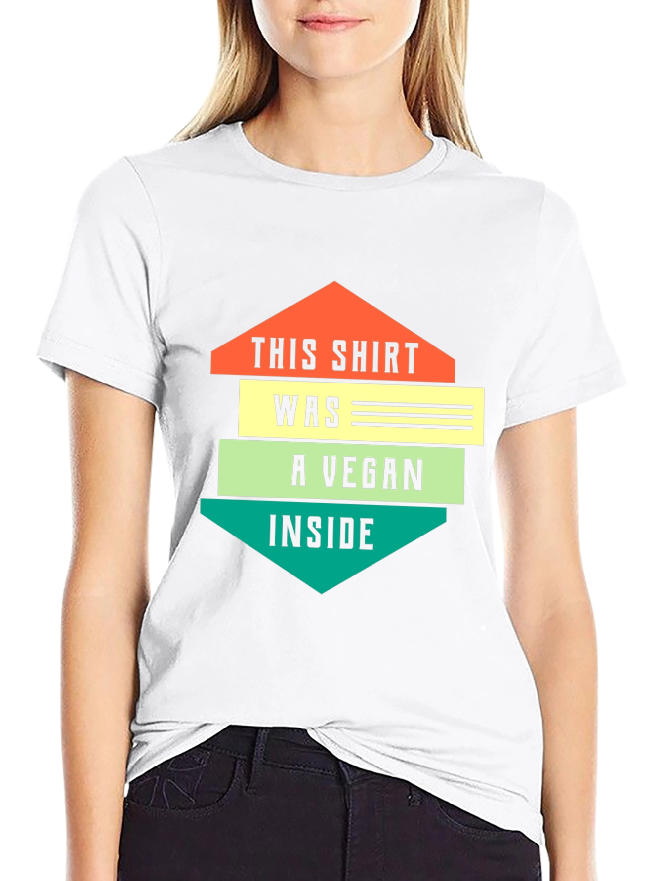 Vegan Inside Graphic T-Shirt - Black - 9