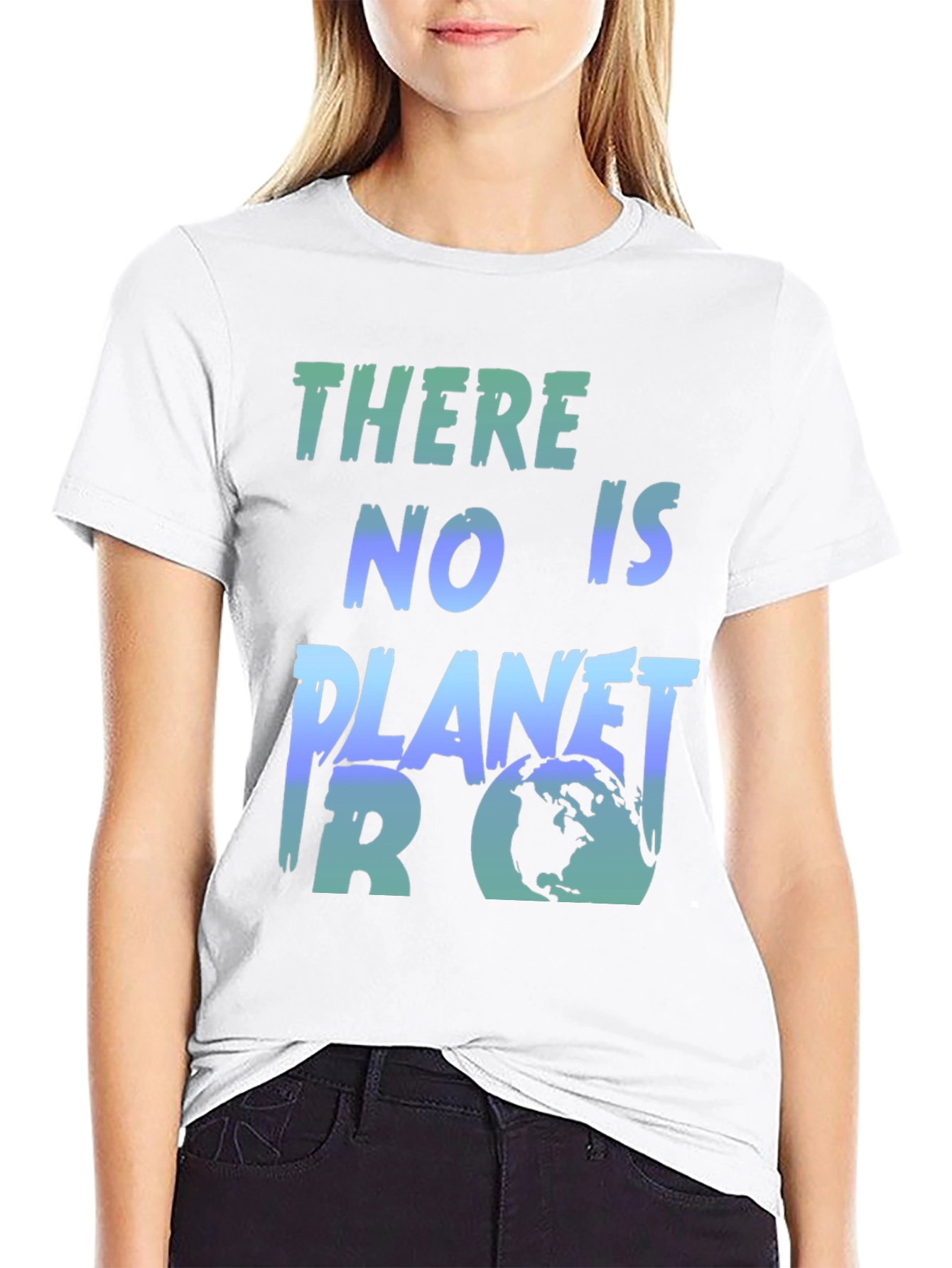 Black There is No Planet B Graphic Tee view 9
