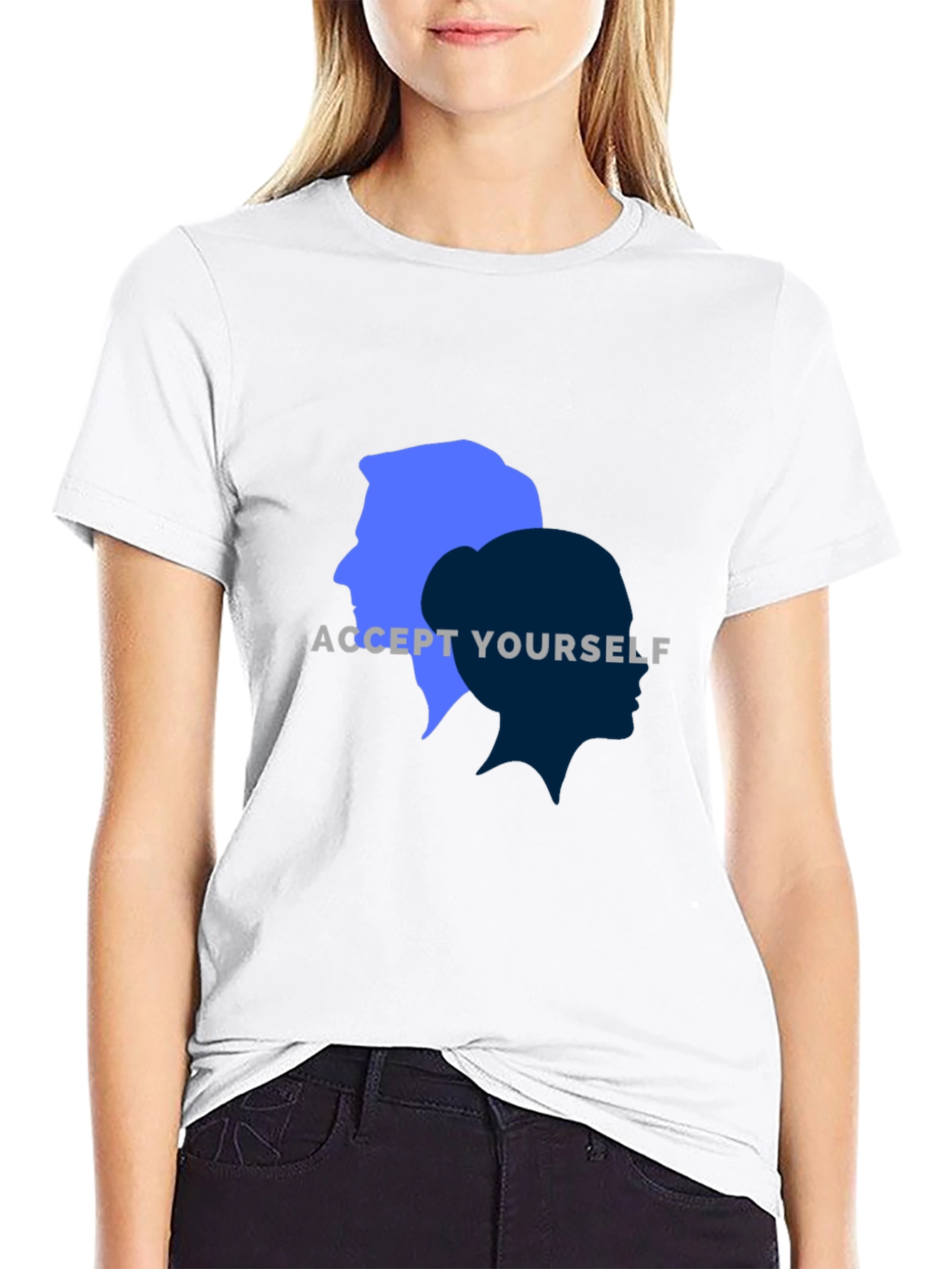 Black Accept Yourself Unisex T-Shirt view 9