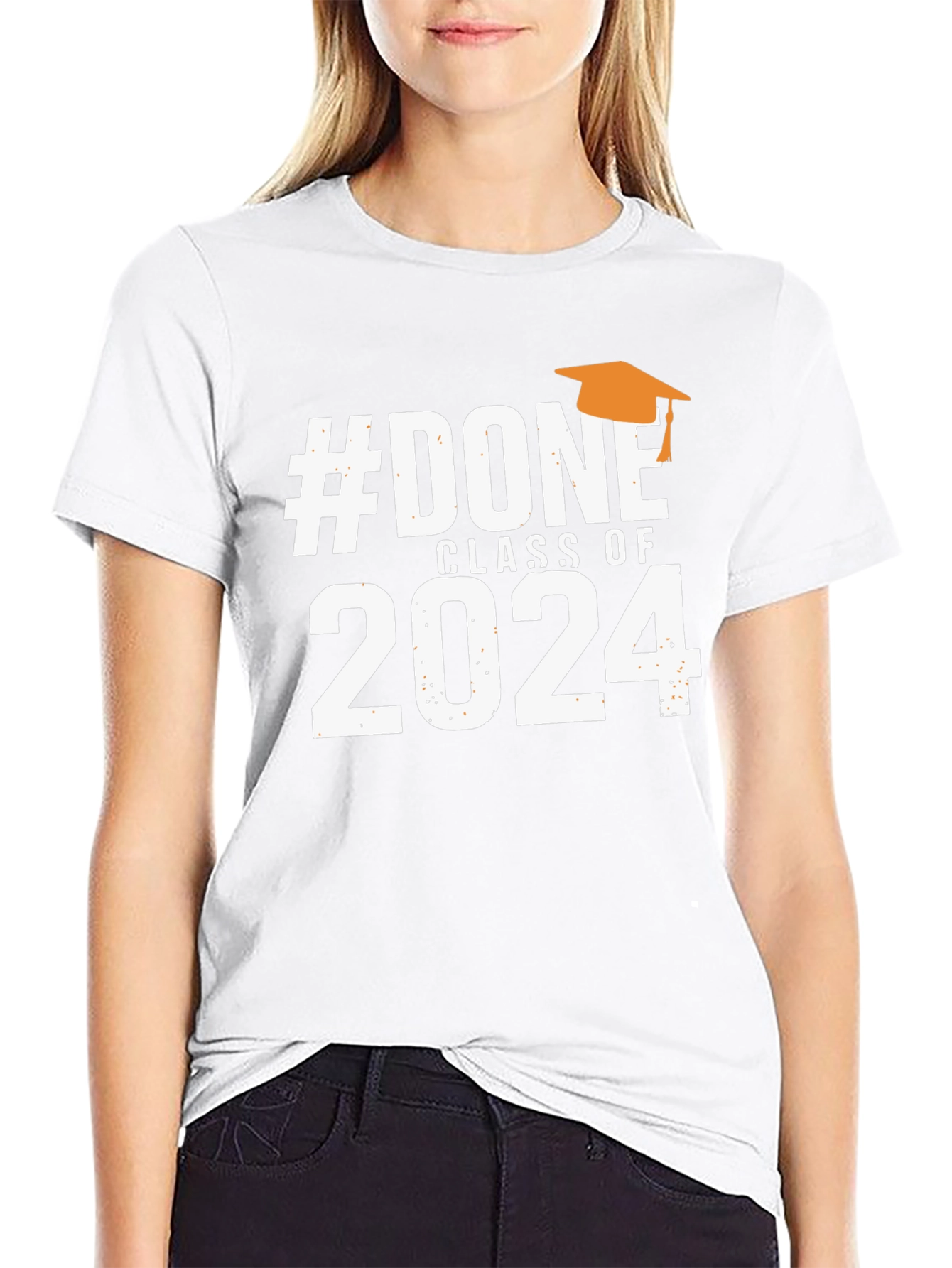 Black Done Class of 2024 Graduation T-Shirt view 9