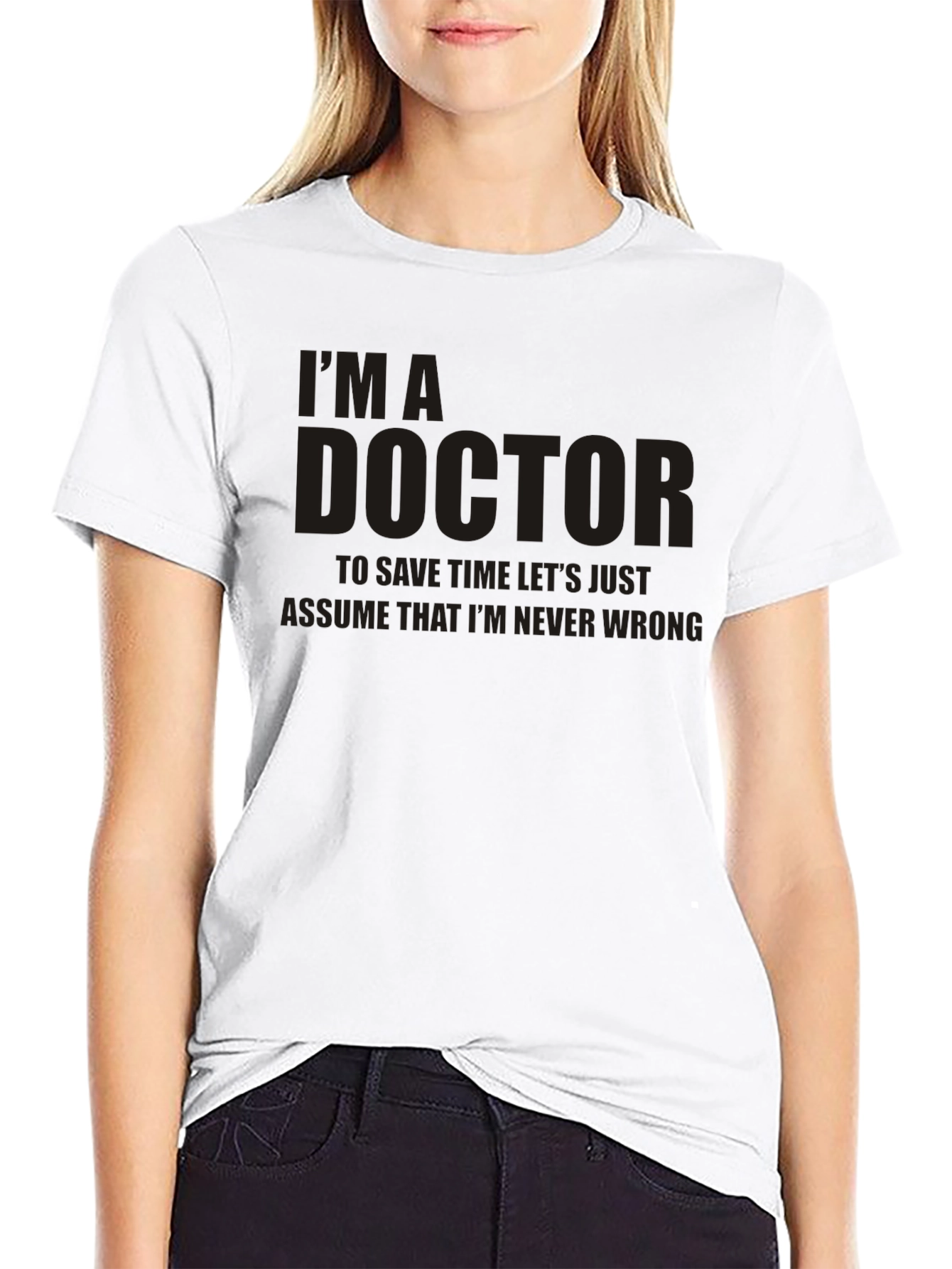 Black I'm A Doctor T-Shirt - Funny Medical Humor Tee view 9