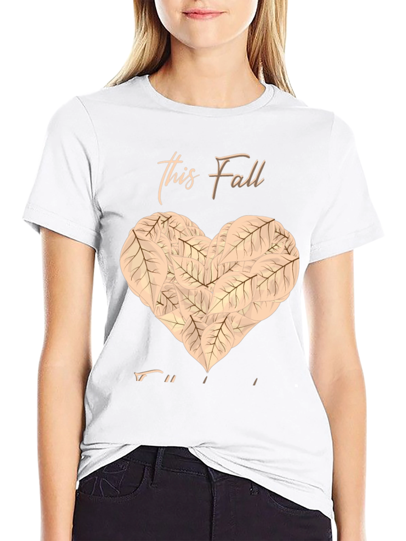 Black Fall in Love T-Shirt view 9