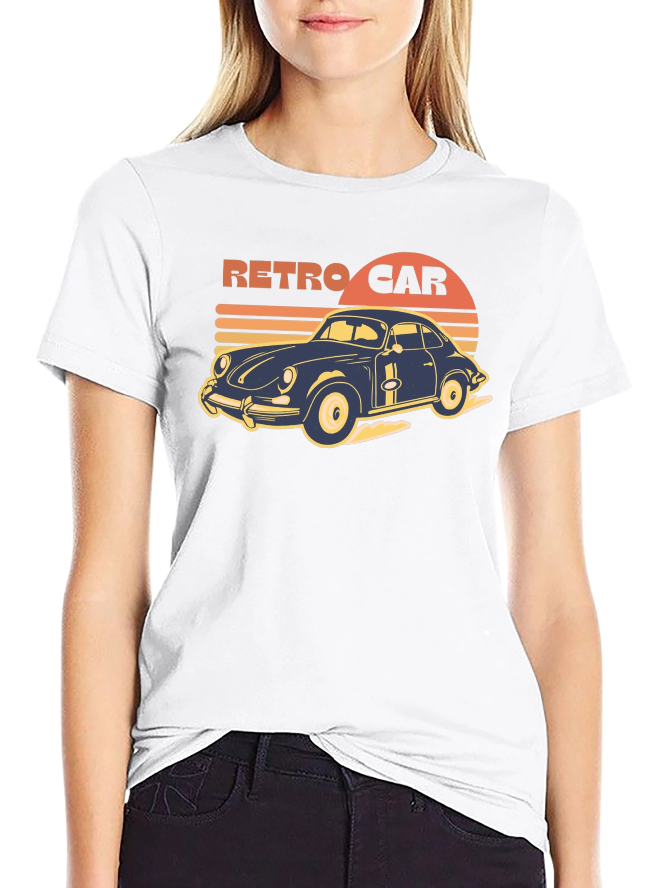 Retro Car Graphic Tee - Vintage Style T-Shirt - 9