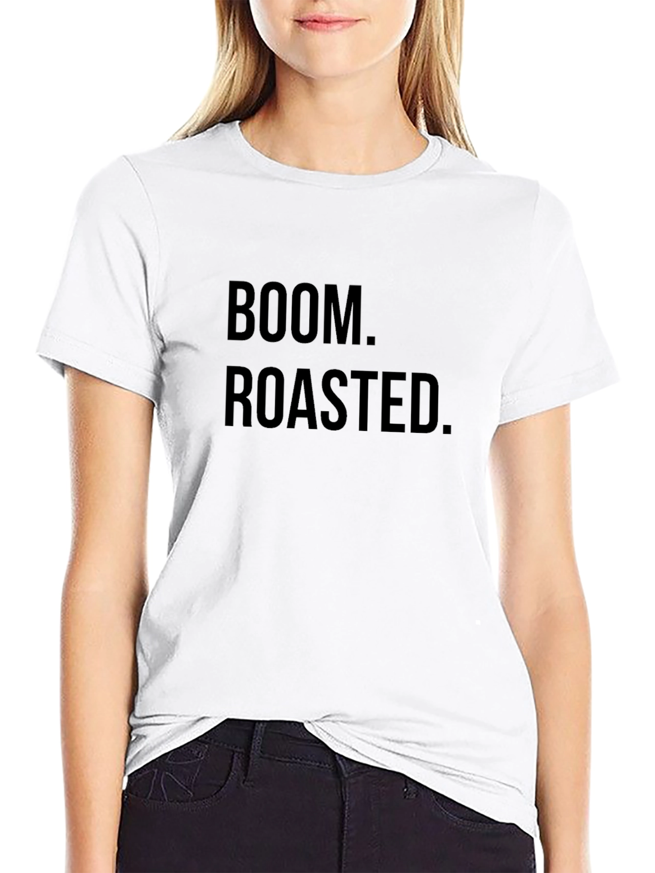 Black Boom Roasted T-Shirt - Classic Humor Tee view 9