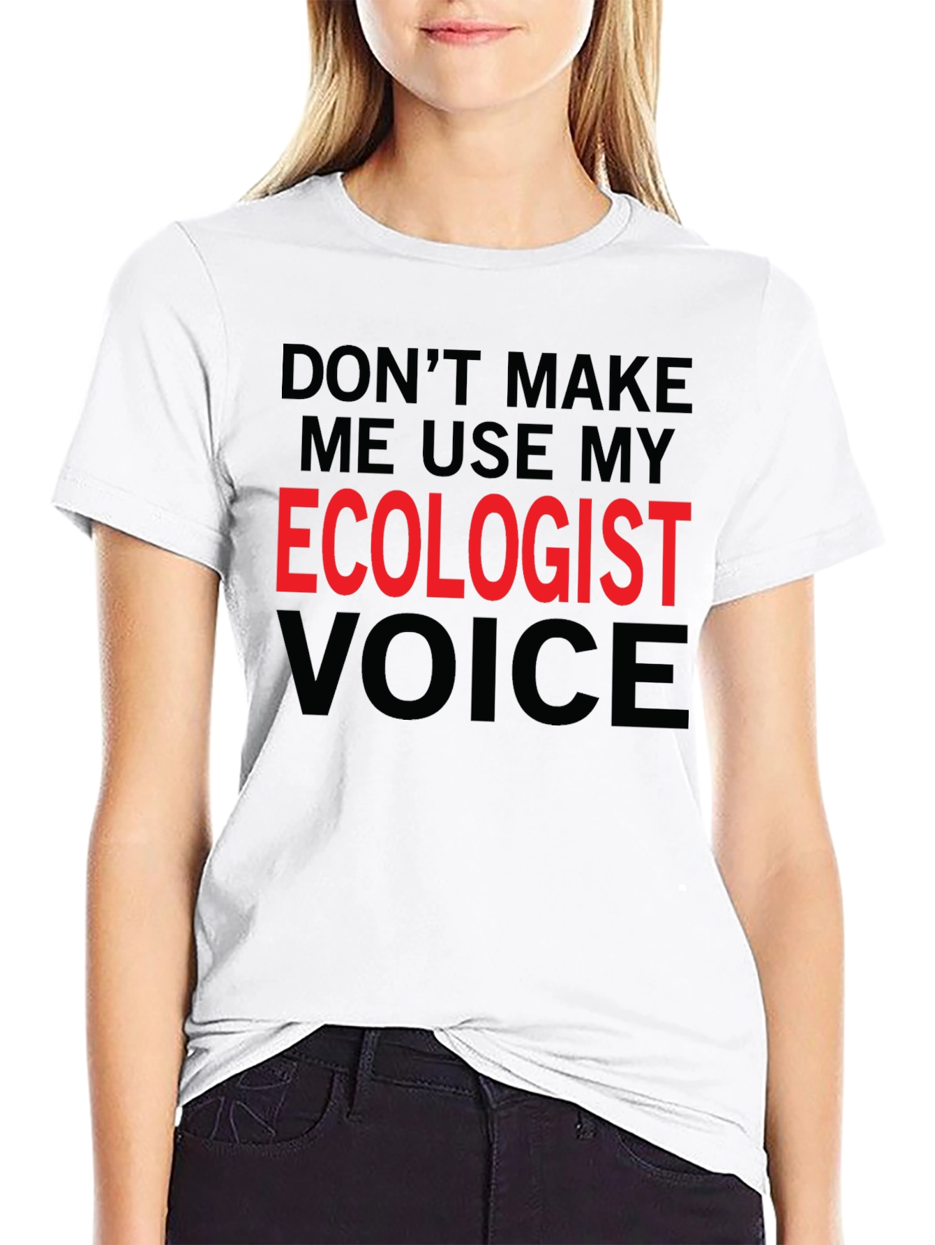 Black Ecologist Voice T-Shirt - Funny Ecology Gift view 9