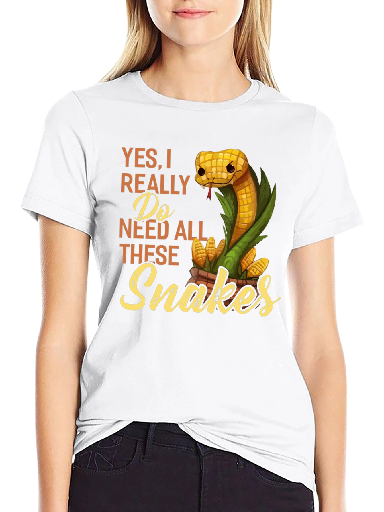 Black Funny Snake Lover T-Shirt view 9