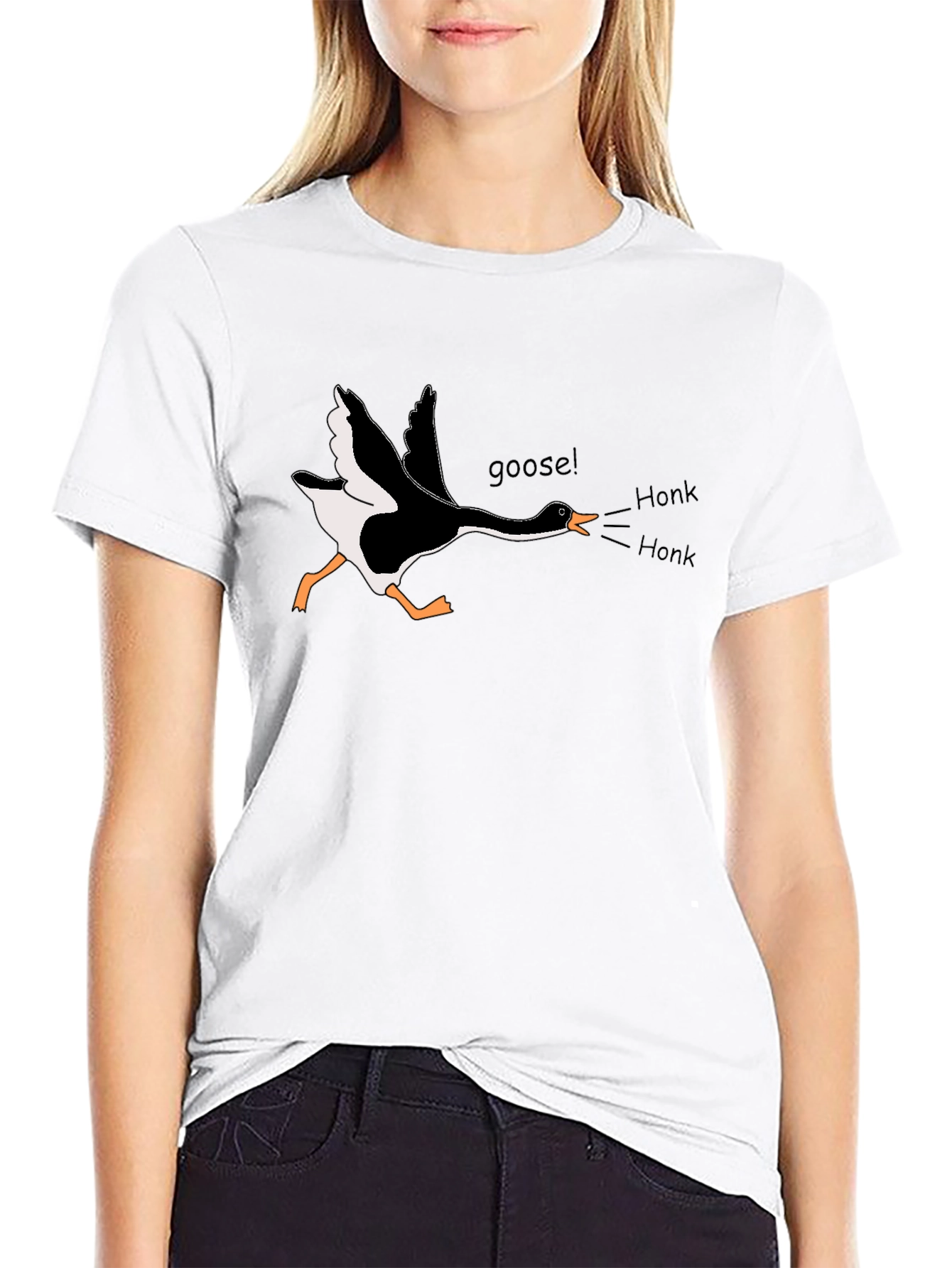 Black Honk! Goose Graphic Tee - Unisex Comfort view 9