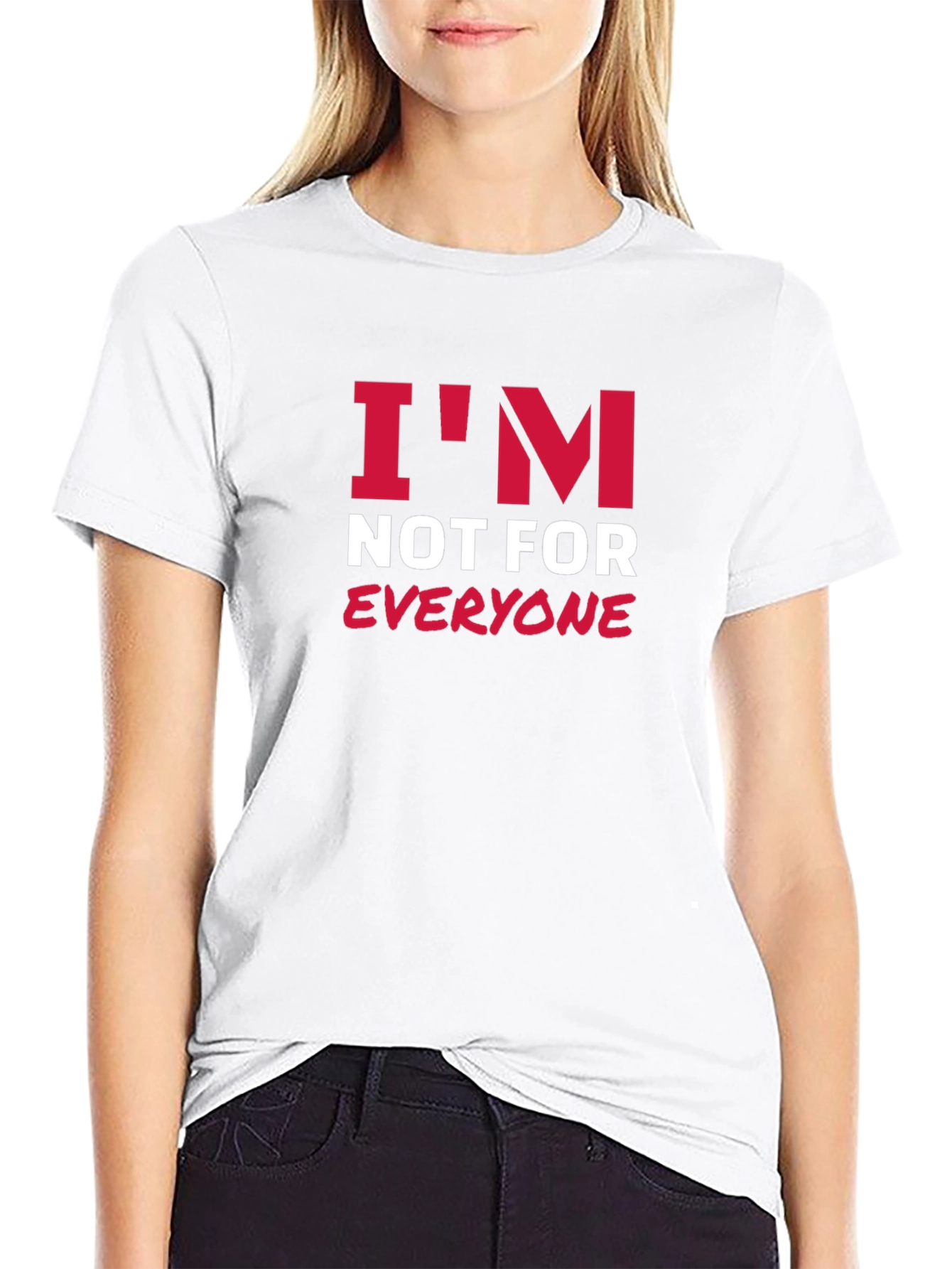 Black I'm Not For Everyone Graphic Tee view 9