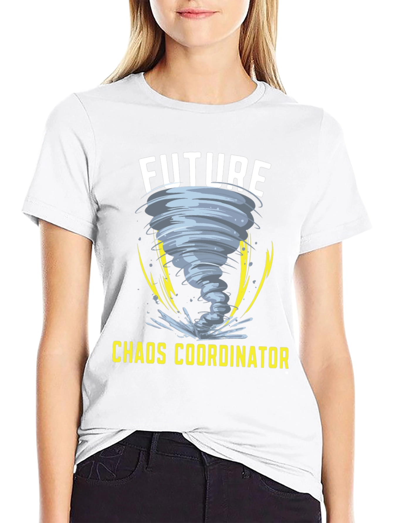 Black Future Chaos Coordinator Graphic T-Shirt view 9