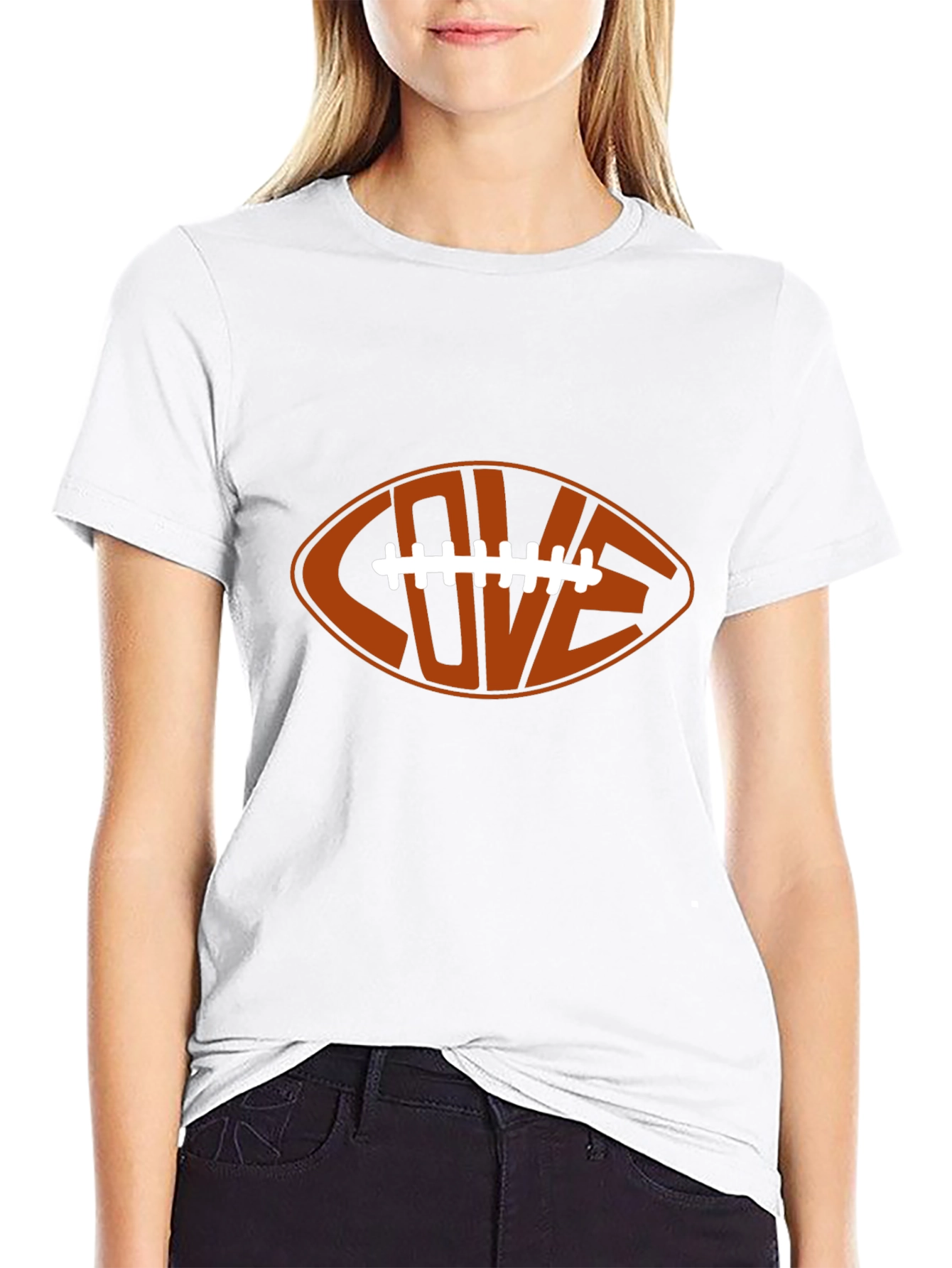 Black Love Football Graphic Tee - Unisex view 9