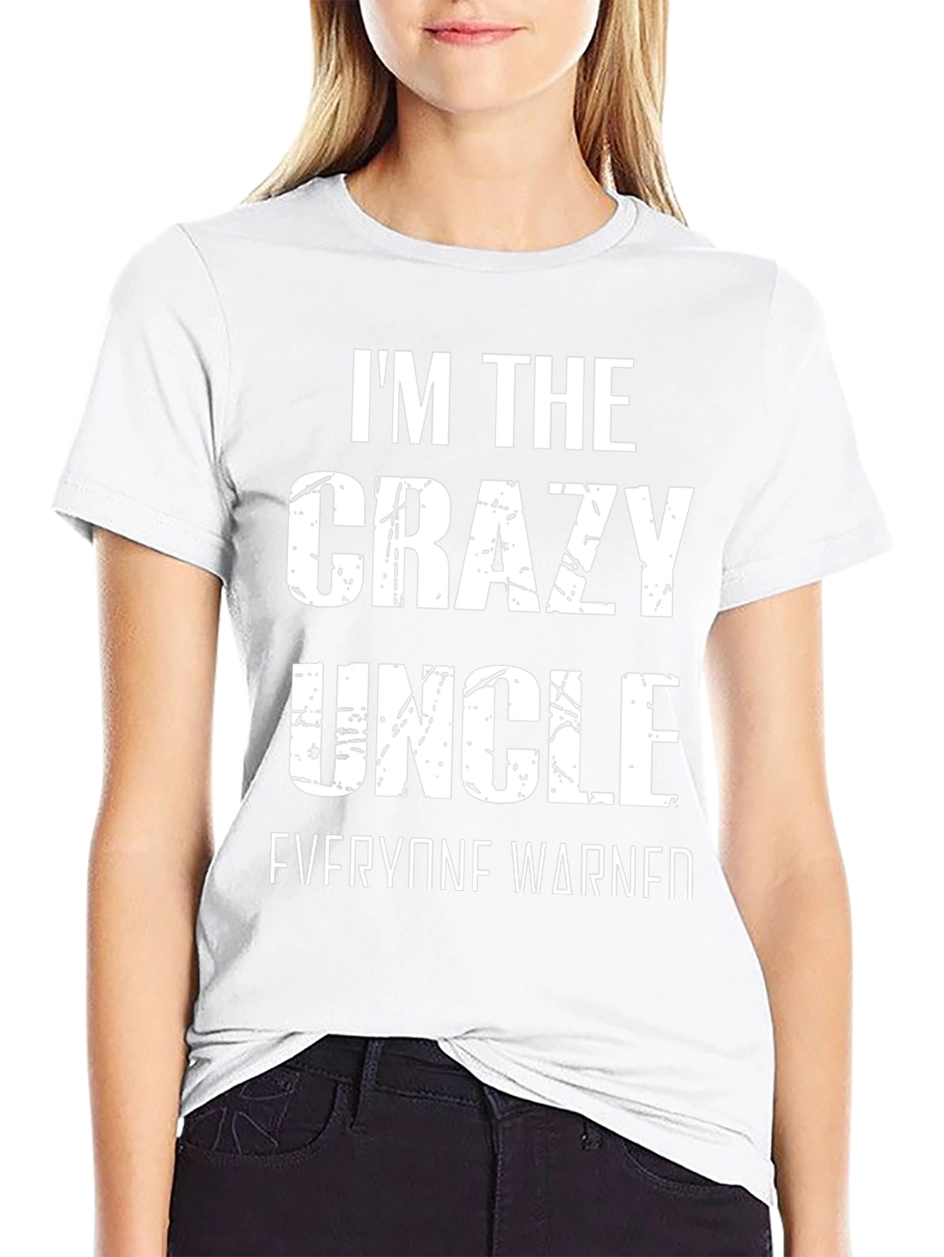 Black Crazy Uncle Graphic Tee - Funny Novelty Shirt view 9