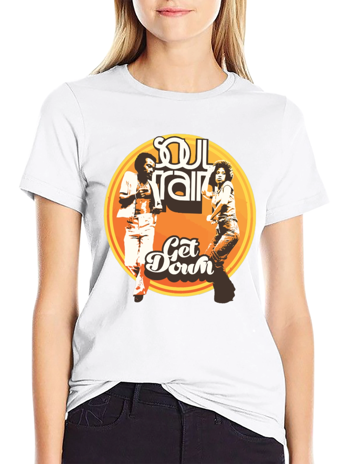 Black Soul Train Get Down Black T-Shirt view 9
