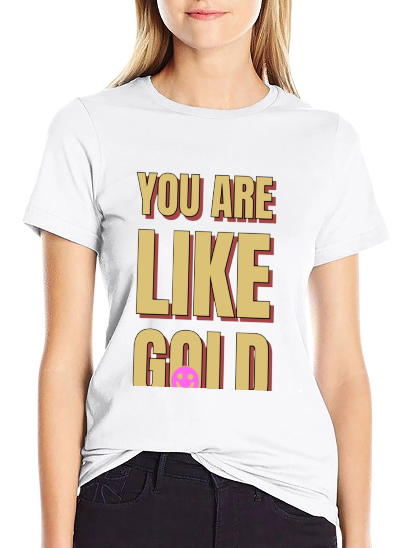 Black You Are Like Gold Graphic Tee view 9