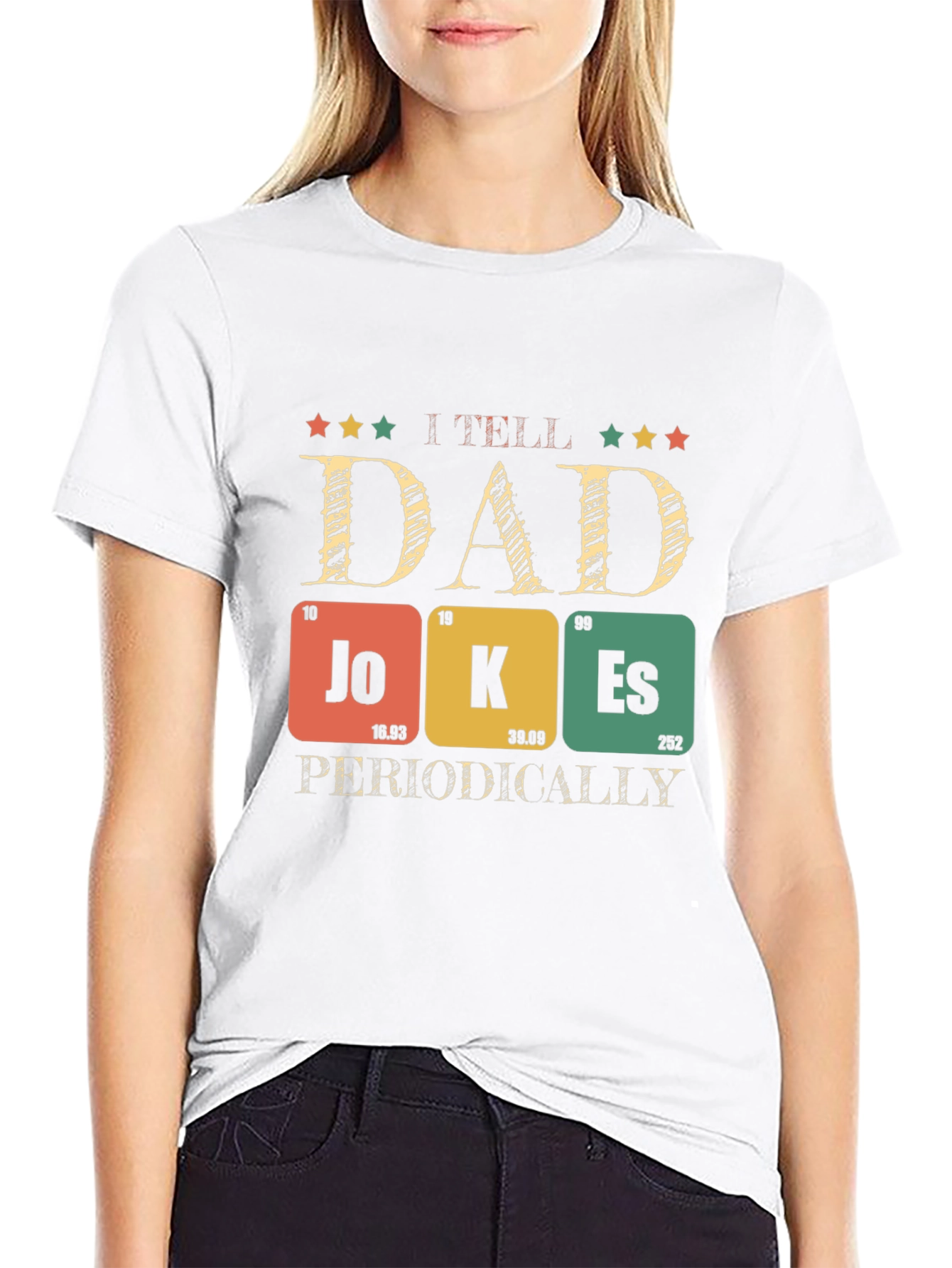 Black Dad Jokes T-Shirt - Periodic Table Pun Humor view 9