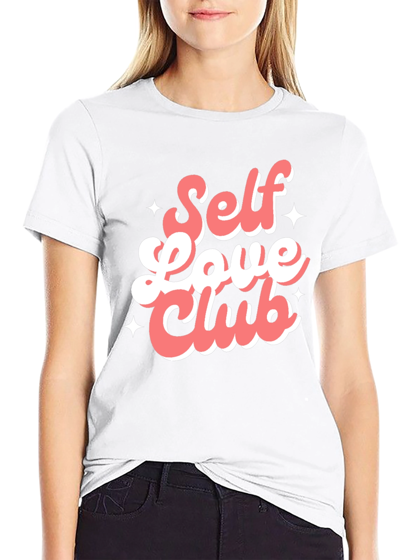 Black Self Love Club Graphic Tee view 9