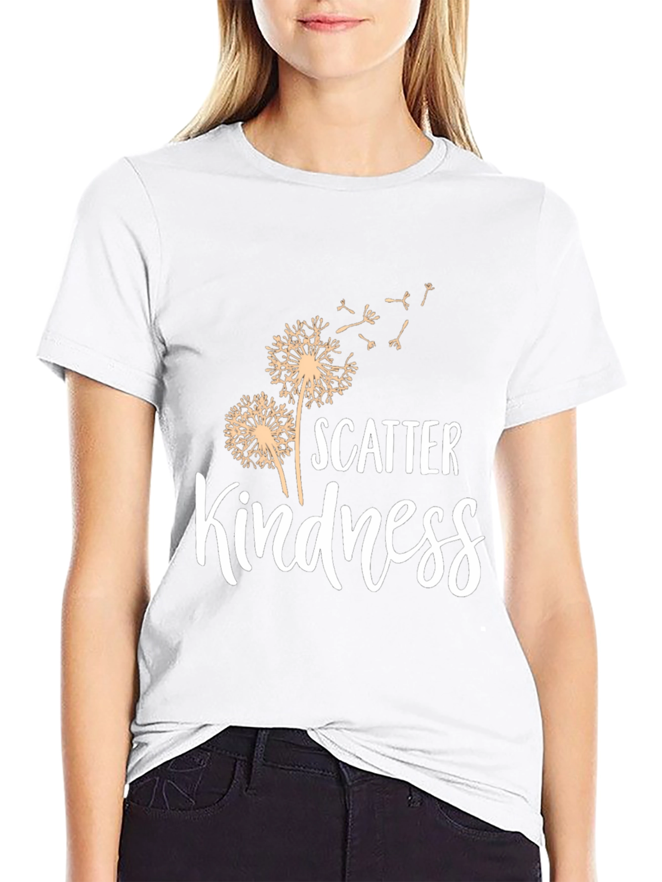 Black Scatter Kindness Graphic Tee view 9