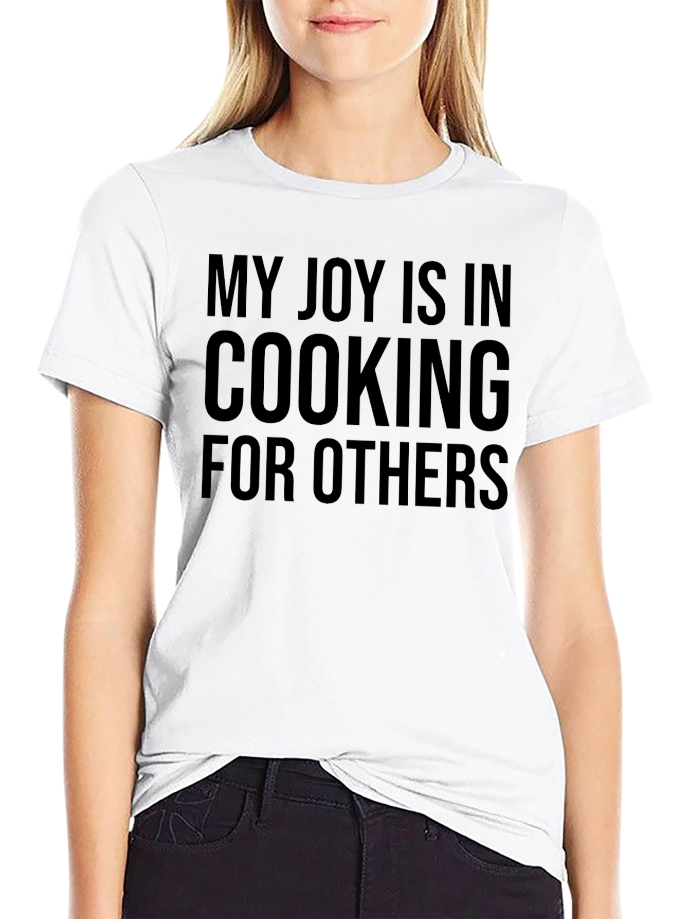 Black Cooking Joy T-Shirt - My Joy Is In Cooking For Others Black Tee view 9