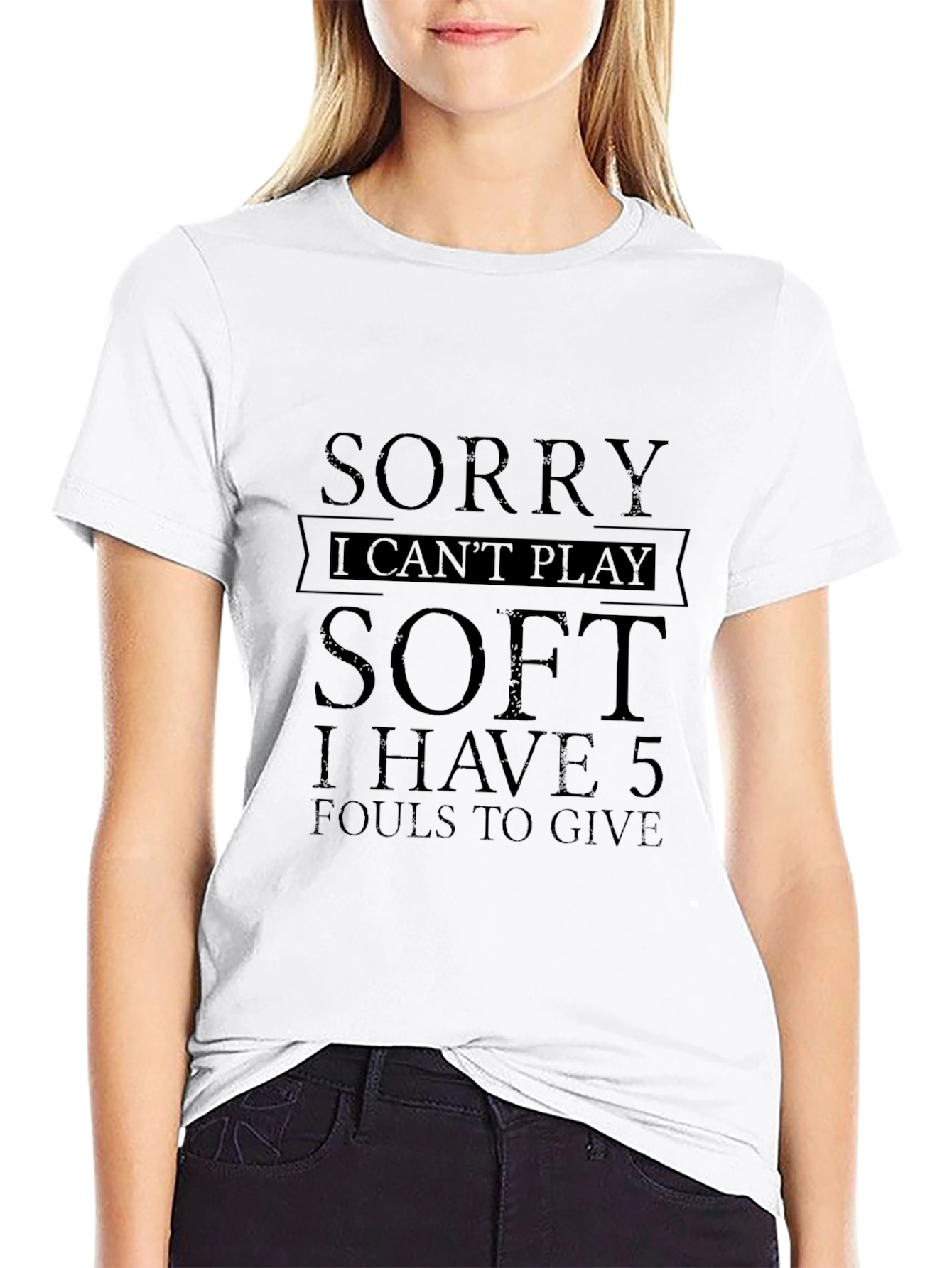 Black Sorry I Can't Play Soft T-Shirt view 9