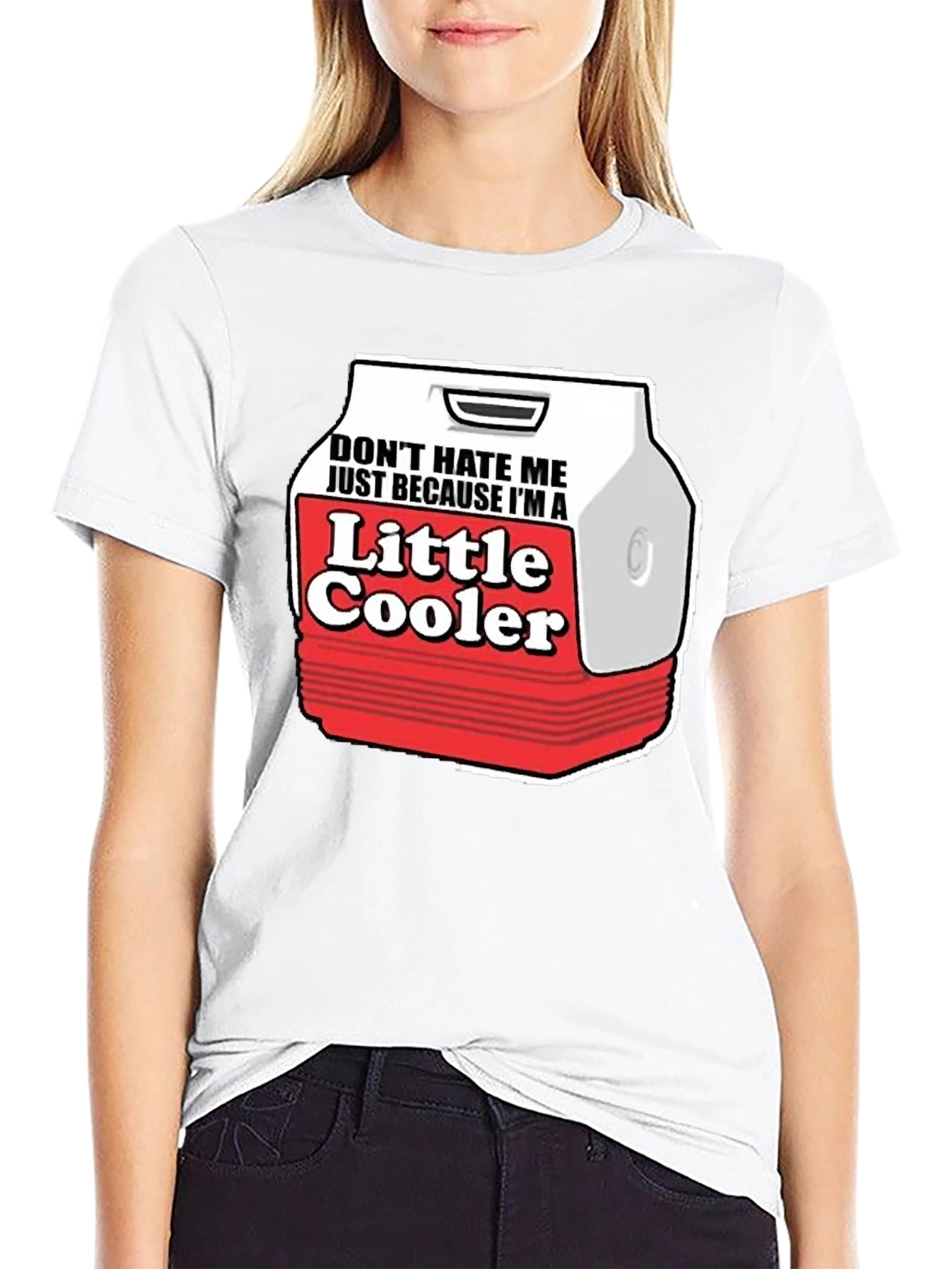 Black Little Cooler Graphic Tee - Funny Novelty Shirt view 9