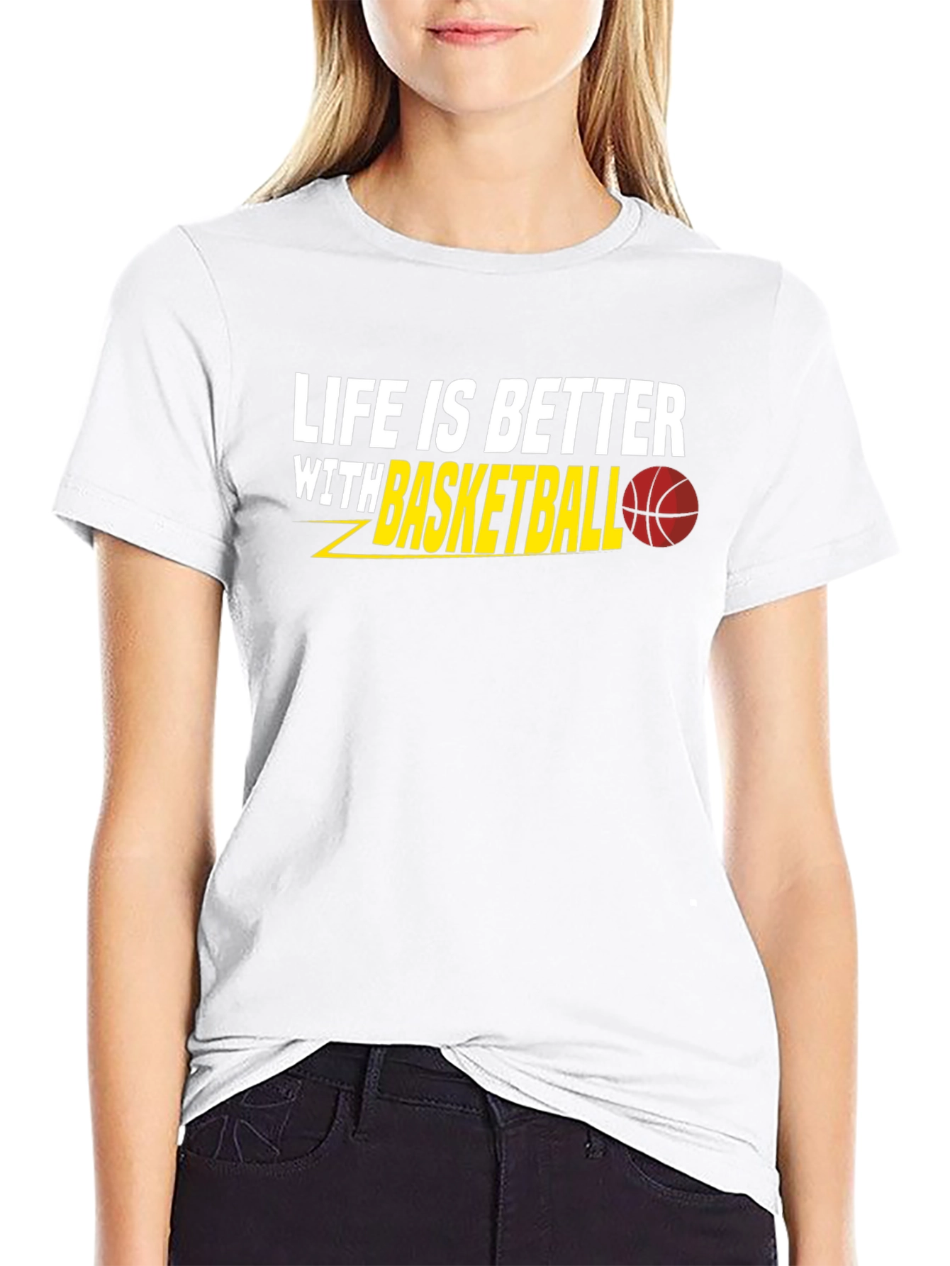 Black Life is Better With Basketball T-Shirt view 9