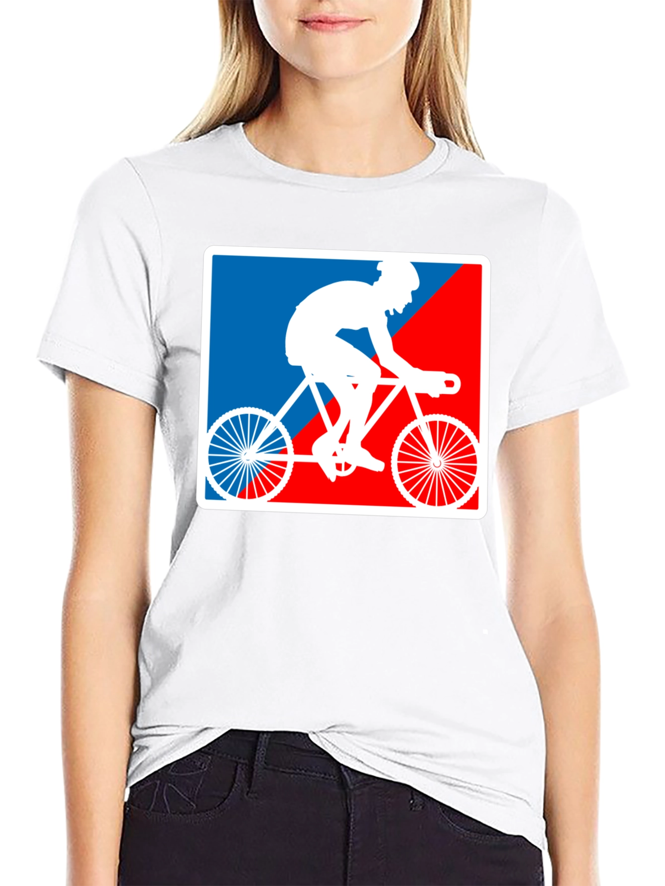 Black Cyclist Graphic T-Shirt - Sporty Style view 9
