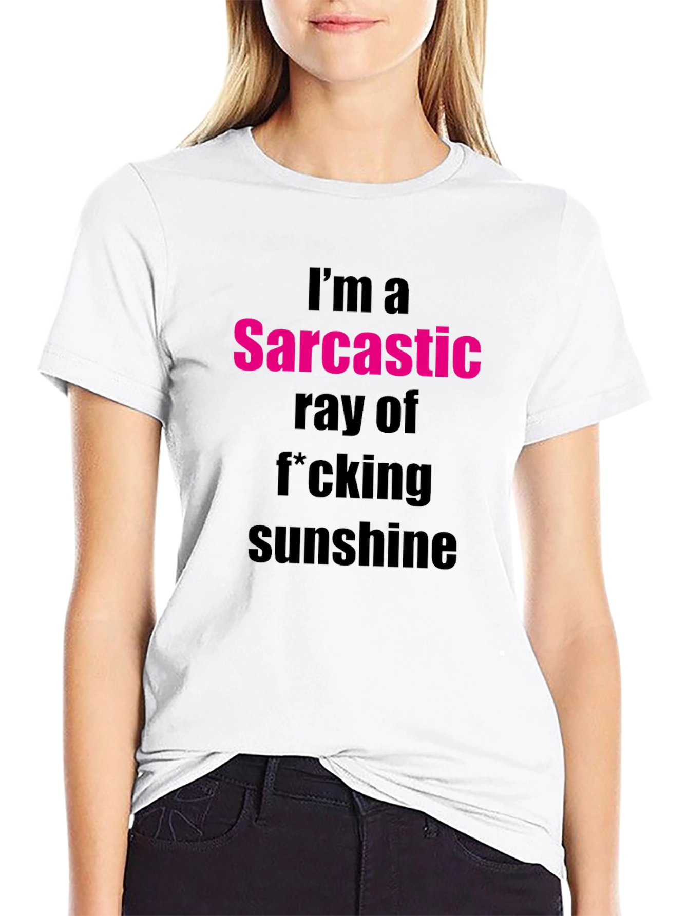 Black Sarcastic Sunshine Graphic Tee - Funny Sarcasm T-Shirt view 9