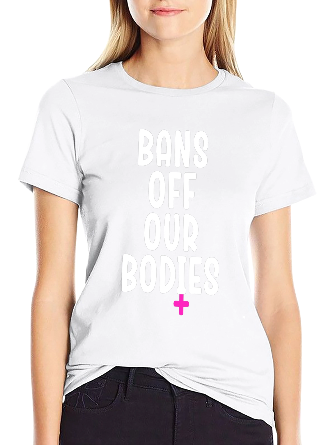 Black Bans Off Our Bodies Graphic Tee view 9