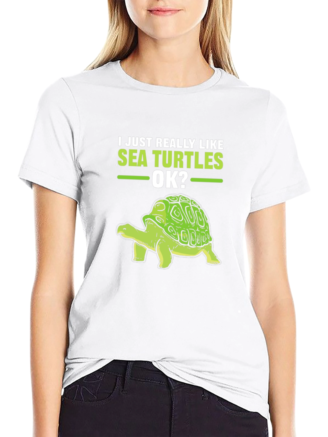 Sea Turtle Lover T-Shirt - Just Really Like Sea Turtles OK? - 9