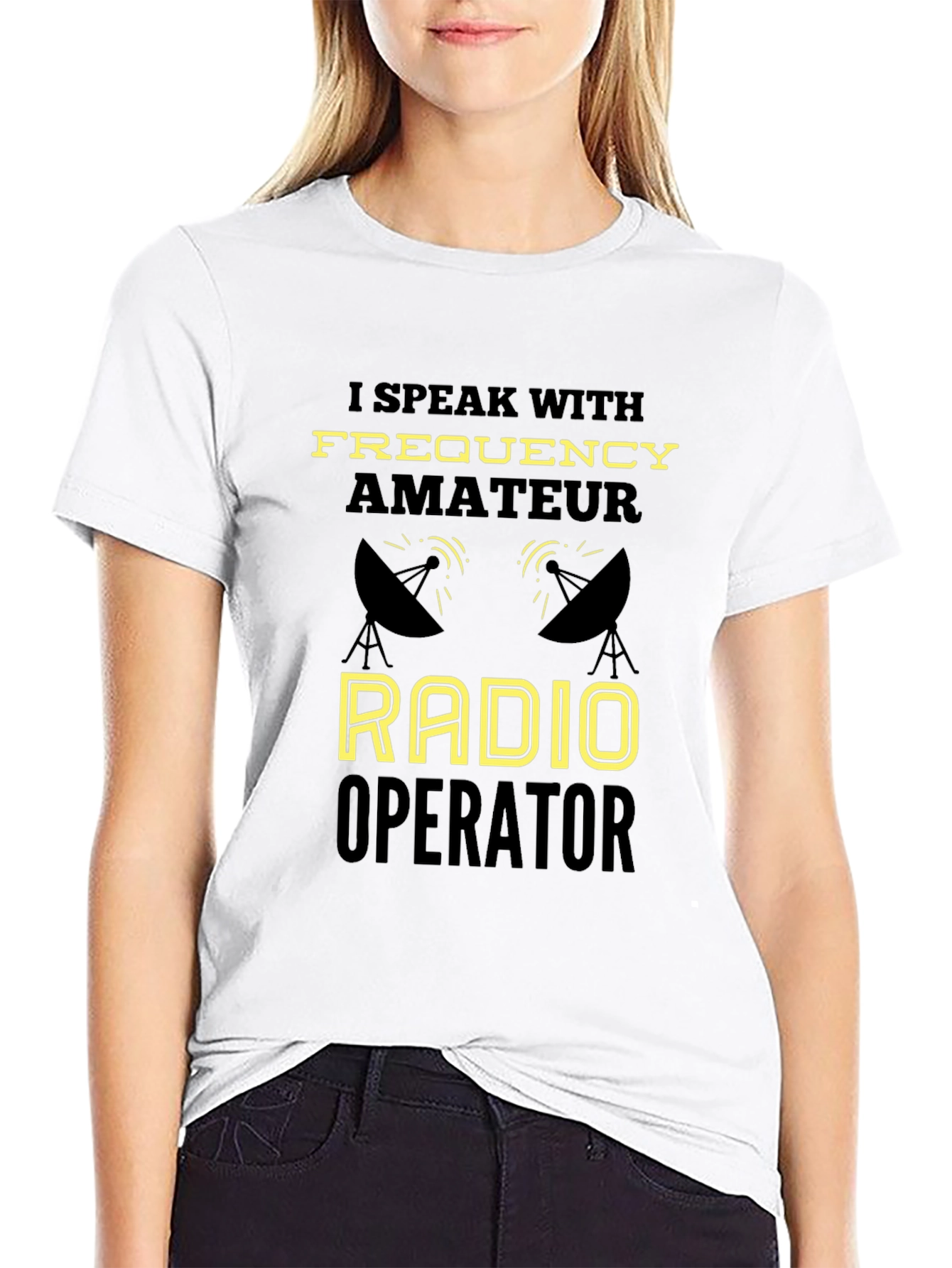 Black Amateur Radio Operator T-Shirt - Funny Ham Radio Tee view 9