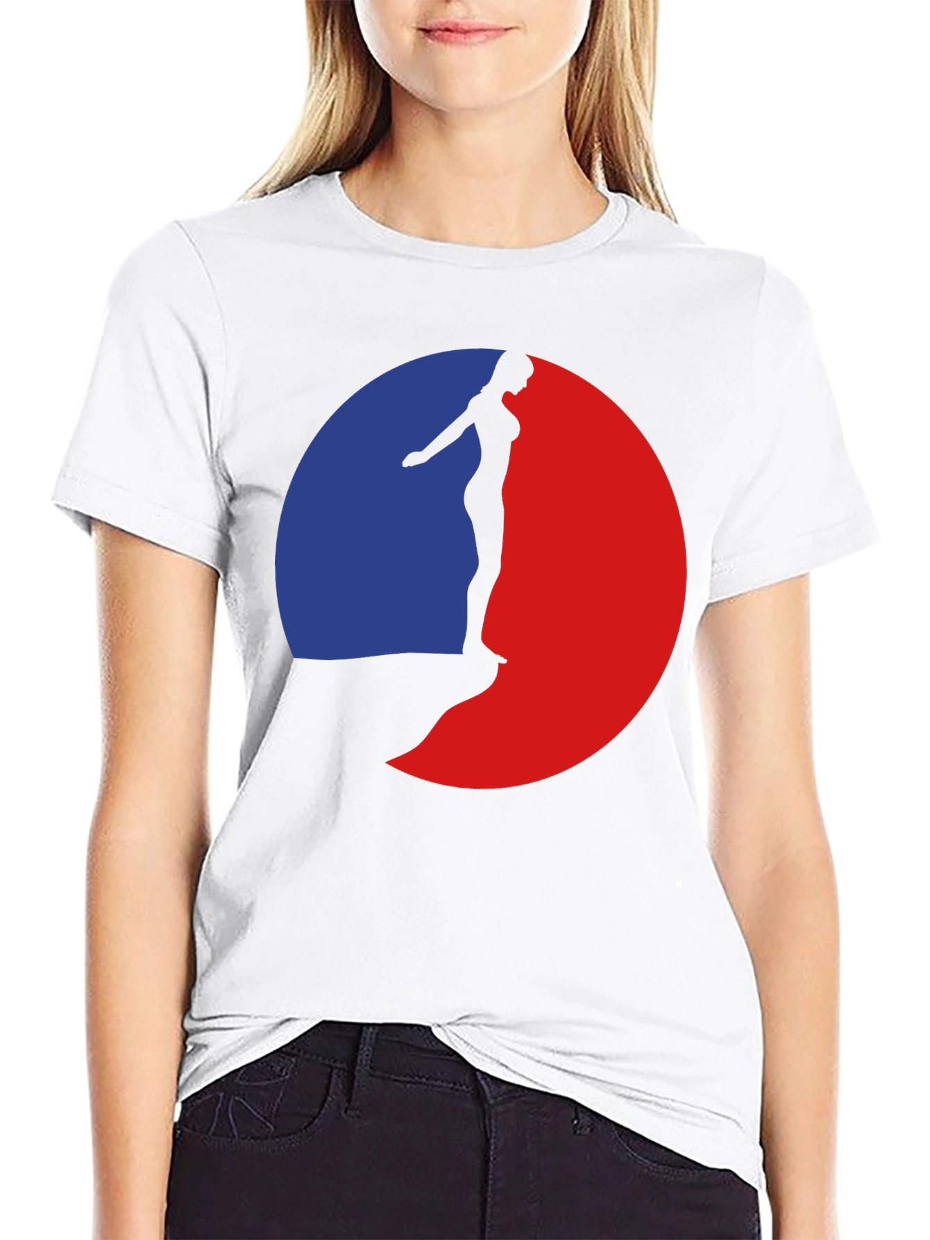 Black Silhouette Diver Graphic T-Shirt view 9