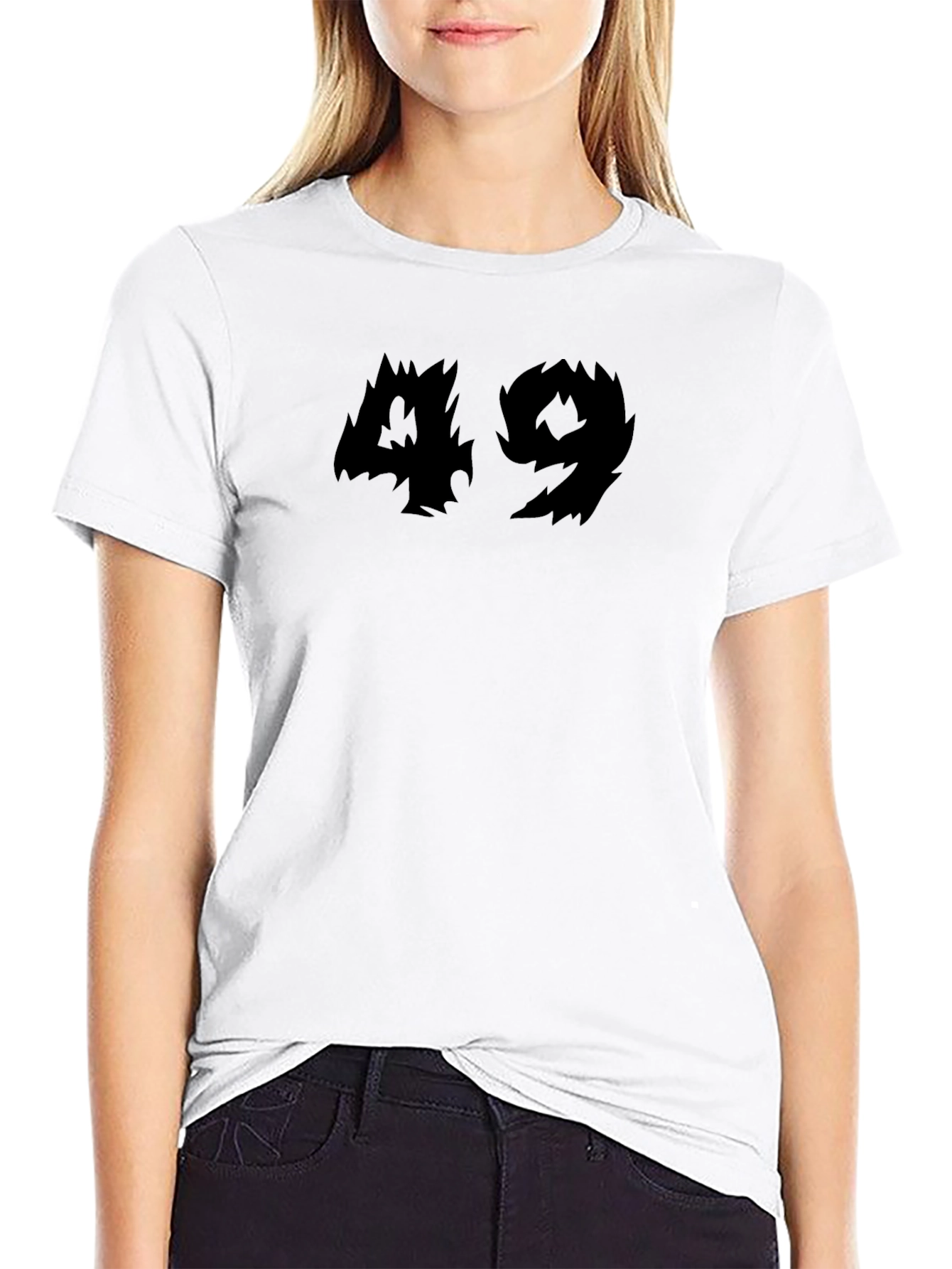 Black Edgy Black 49 Graphic Tee - Men's Fashion view 9