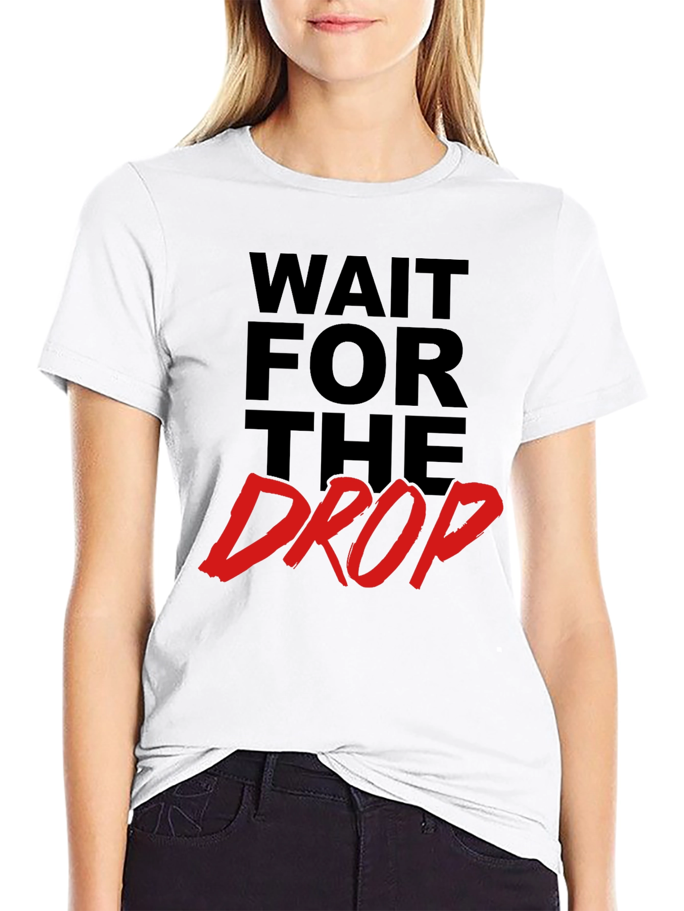 Black Wait for the Drop Graphic Tee - Black T-Shirt view 9