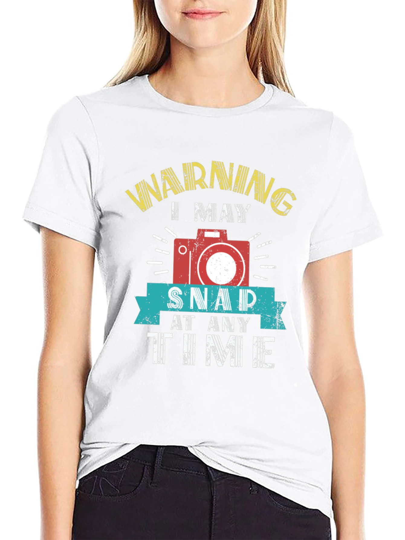 Black Warning I May Snap At Any Time T-Shirt view 9