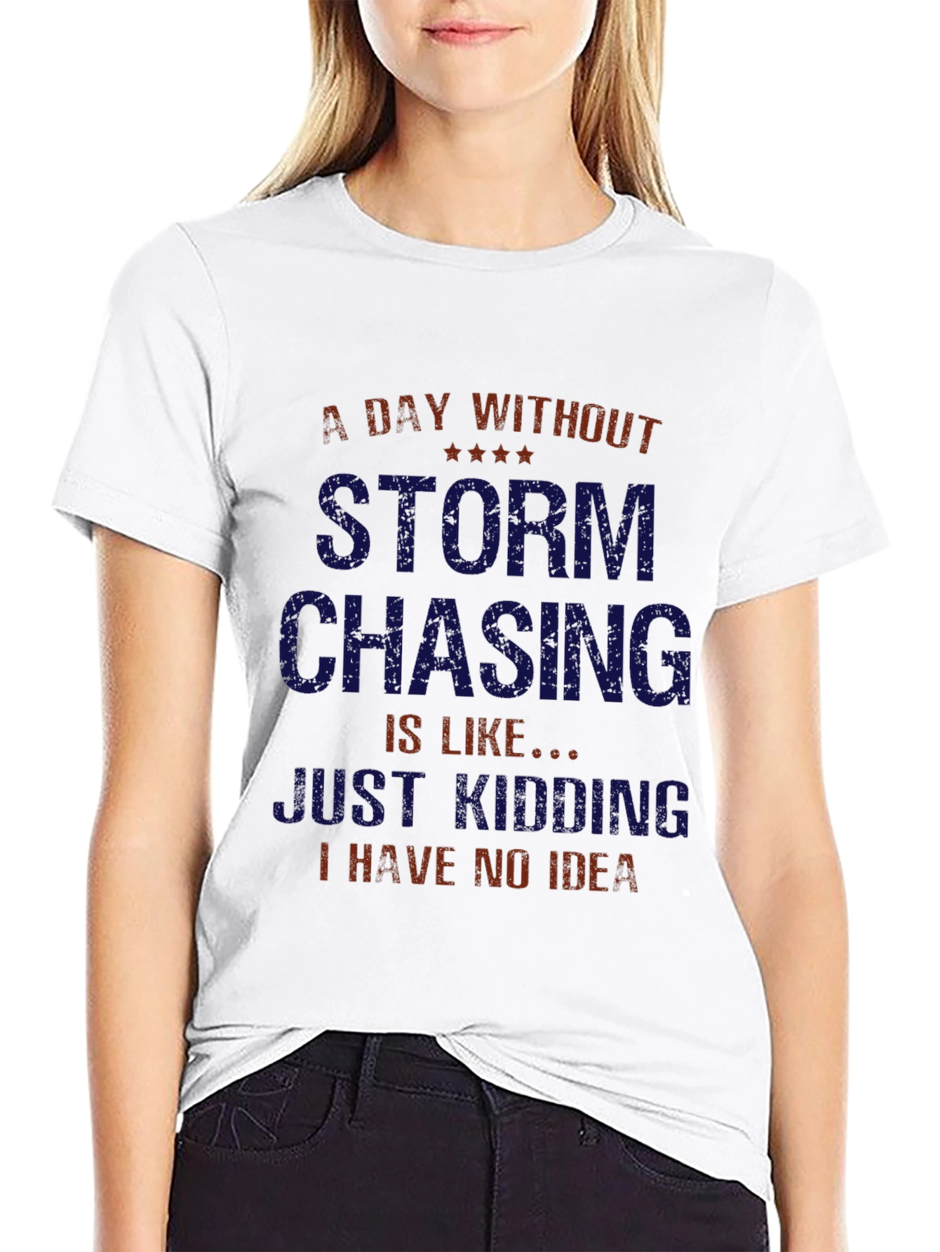 Black Storm Chasing T-Shirt - Funny Weather Tee view 9