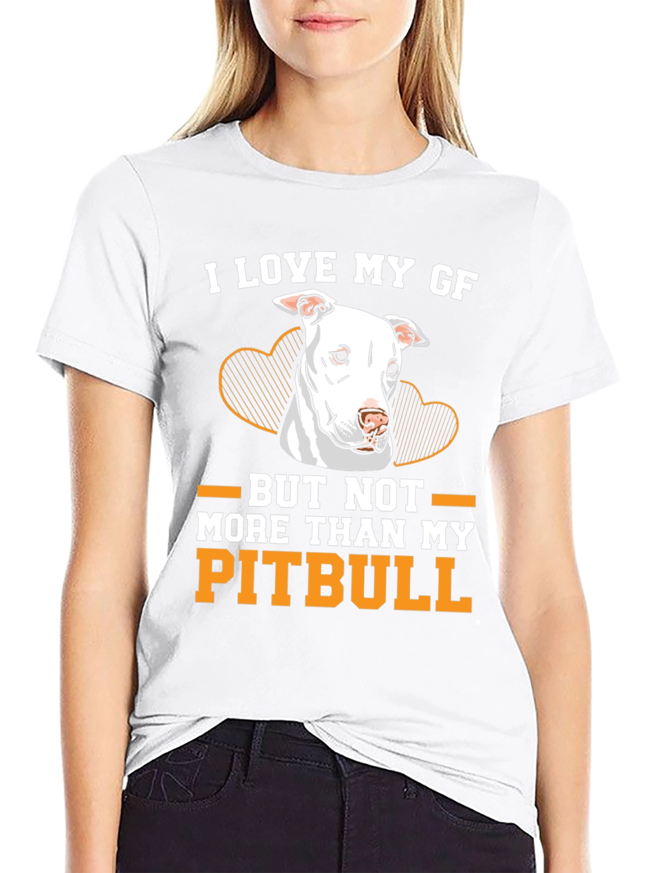 Black I Love My Pitbull T-Shirt view 9