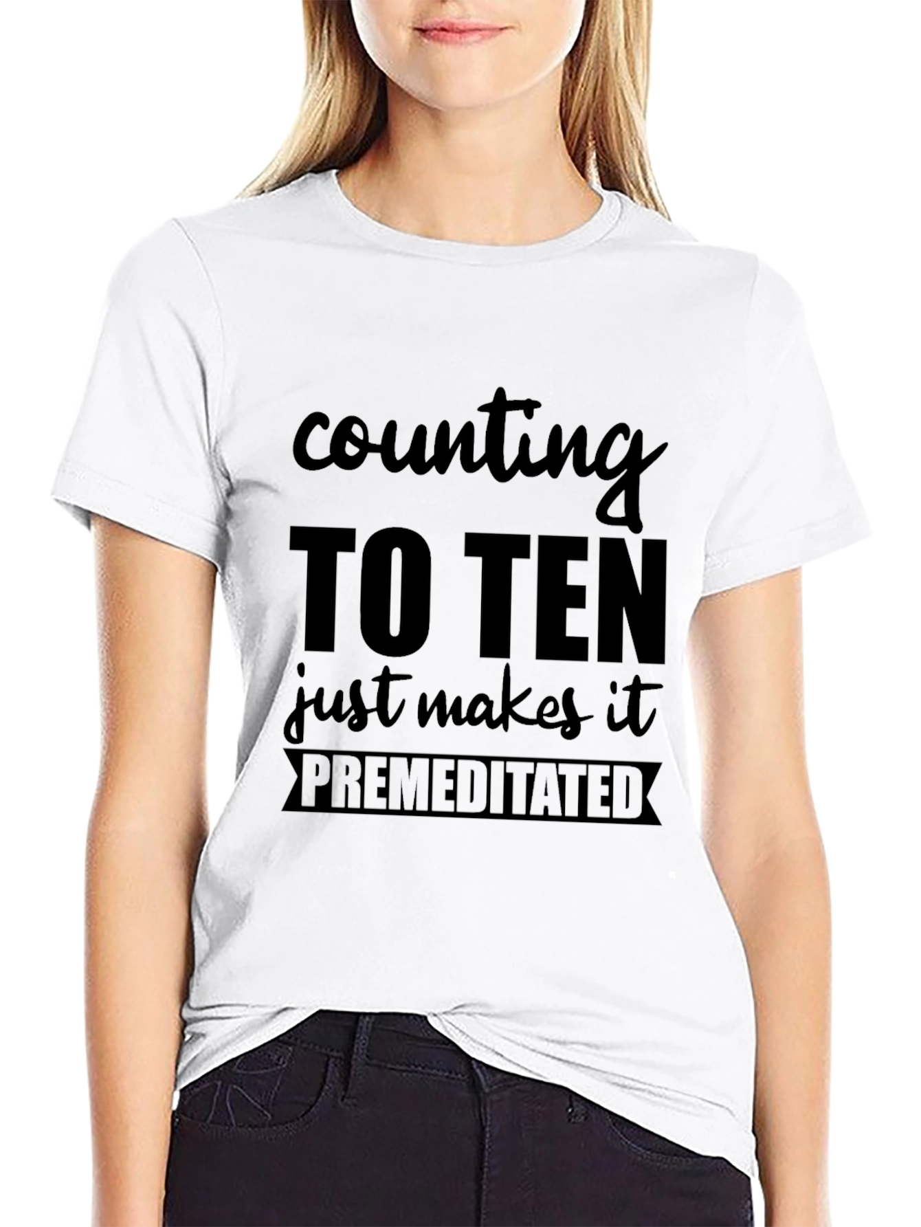 Black Counting To Ten Premeditated T-Shirt view 9