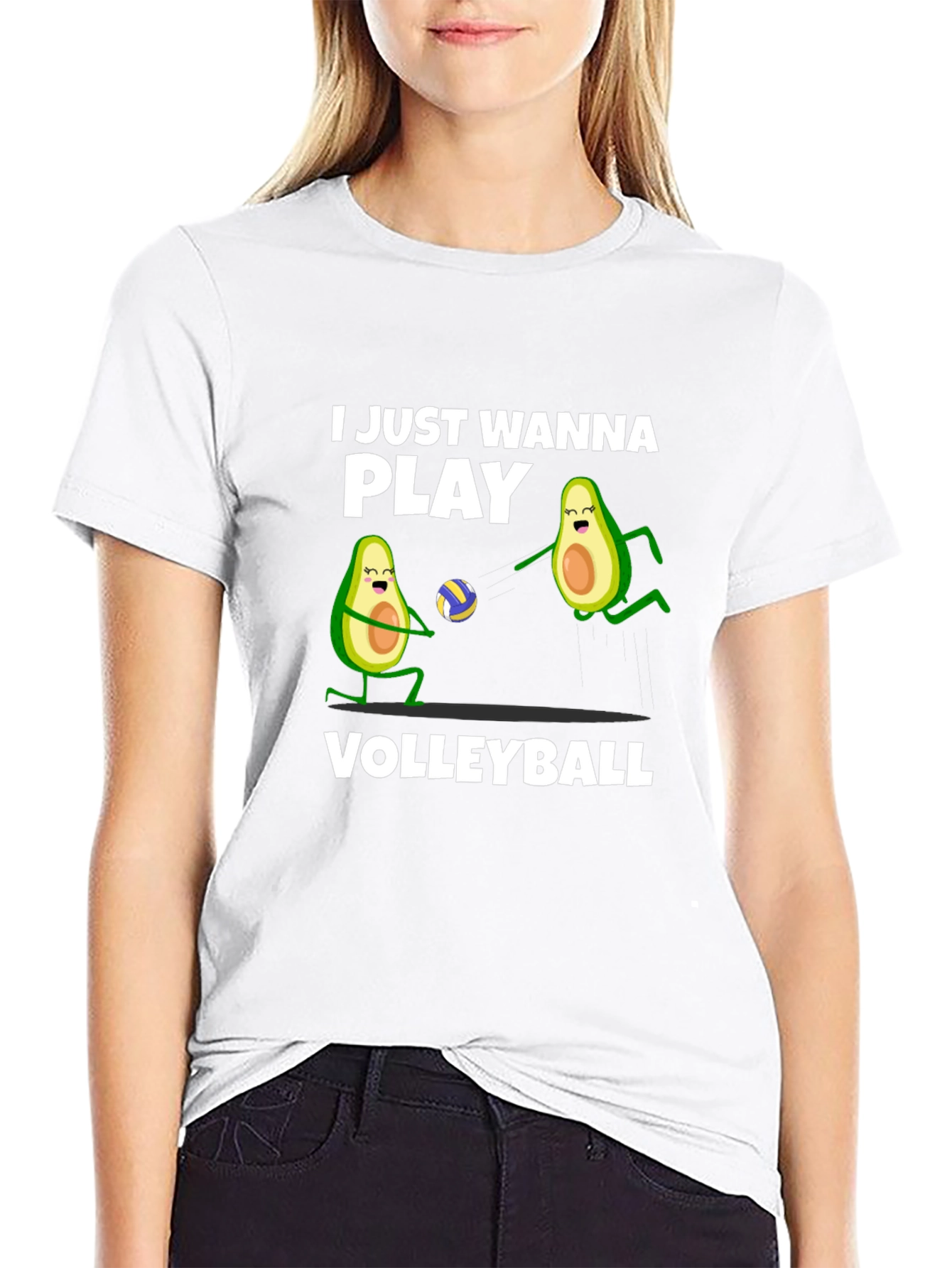 Black Avocado Volleyball T-Shirt view 9