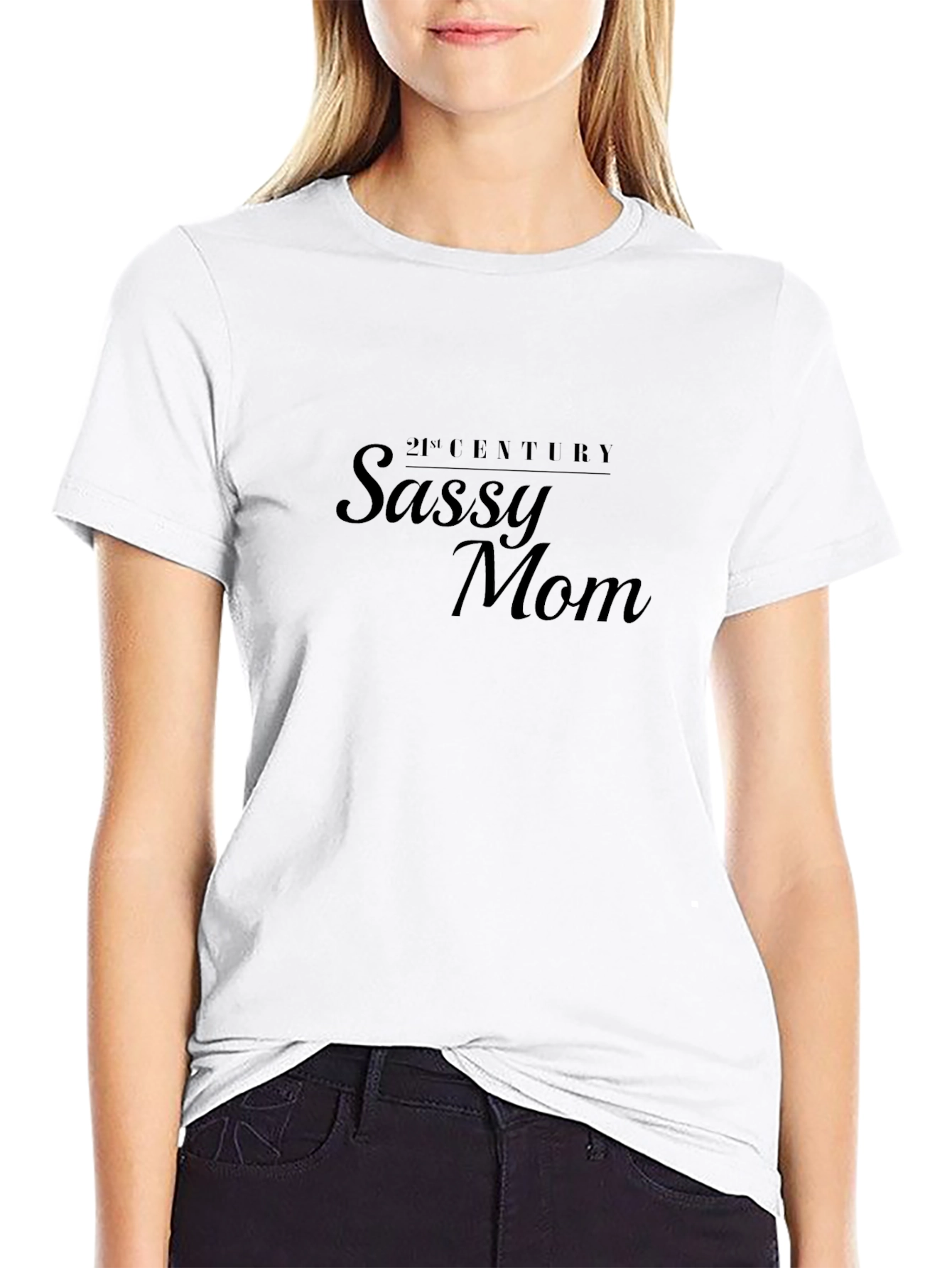Black Sassy Mom Tee - 21st Century Style view 9