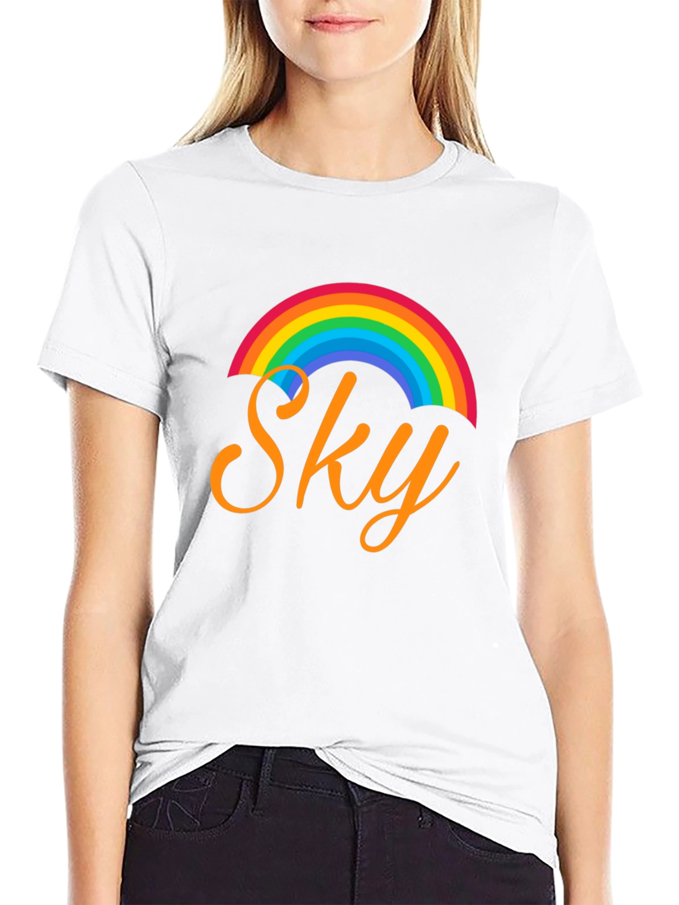 Rainbow Sky Graphic T-Shirt - 9