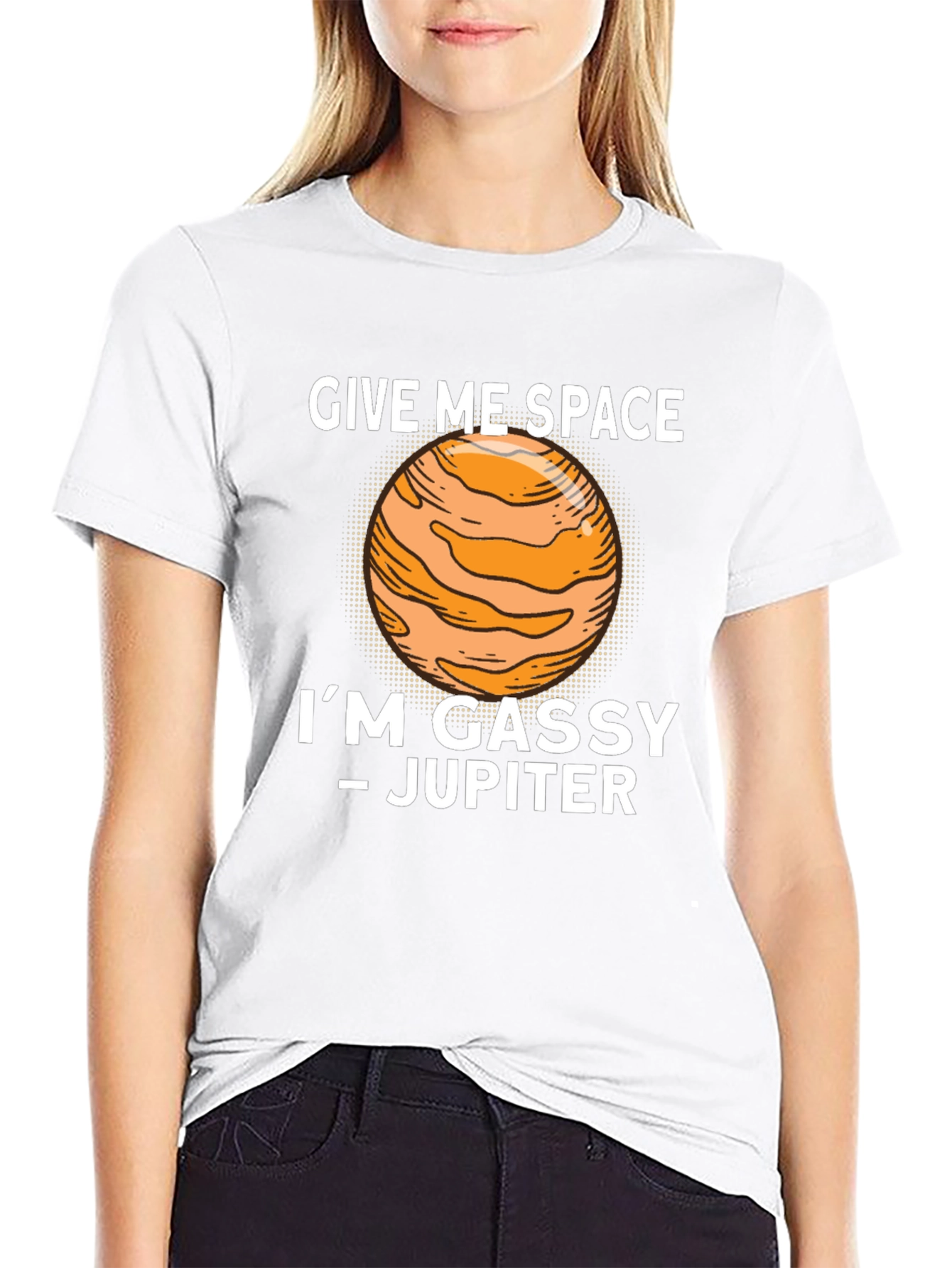 Black Give Me Space Jupiter Tee view 9