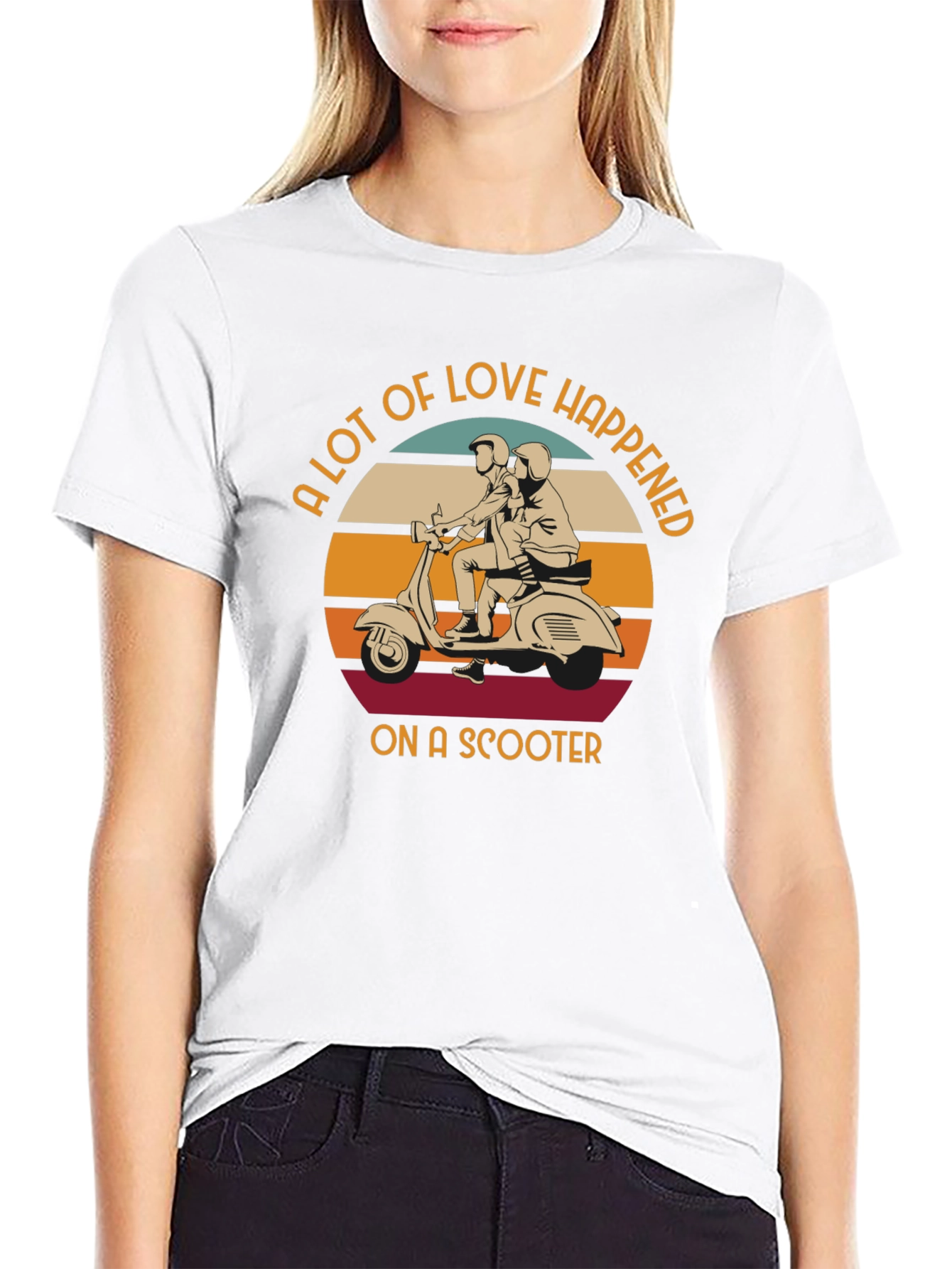 Black Love Happened on a Scooter T-Shirt view 9